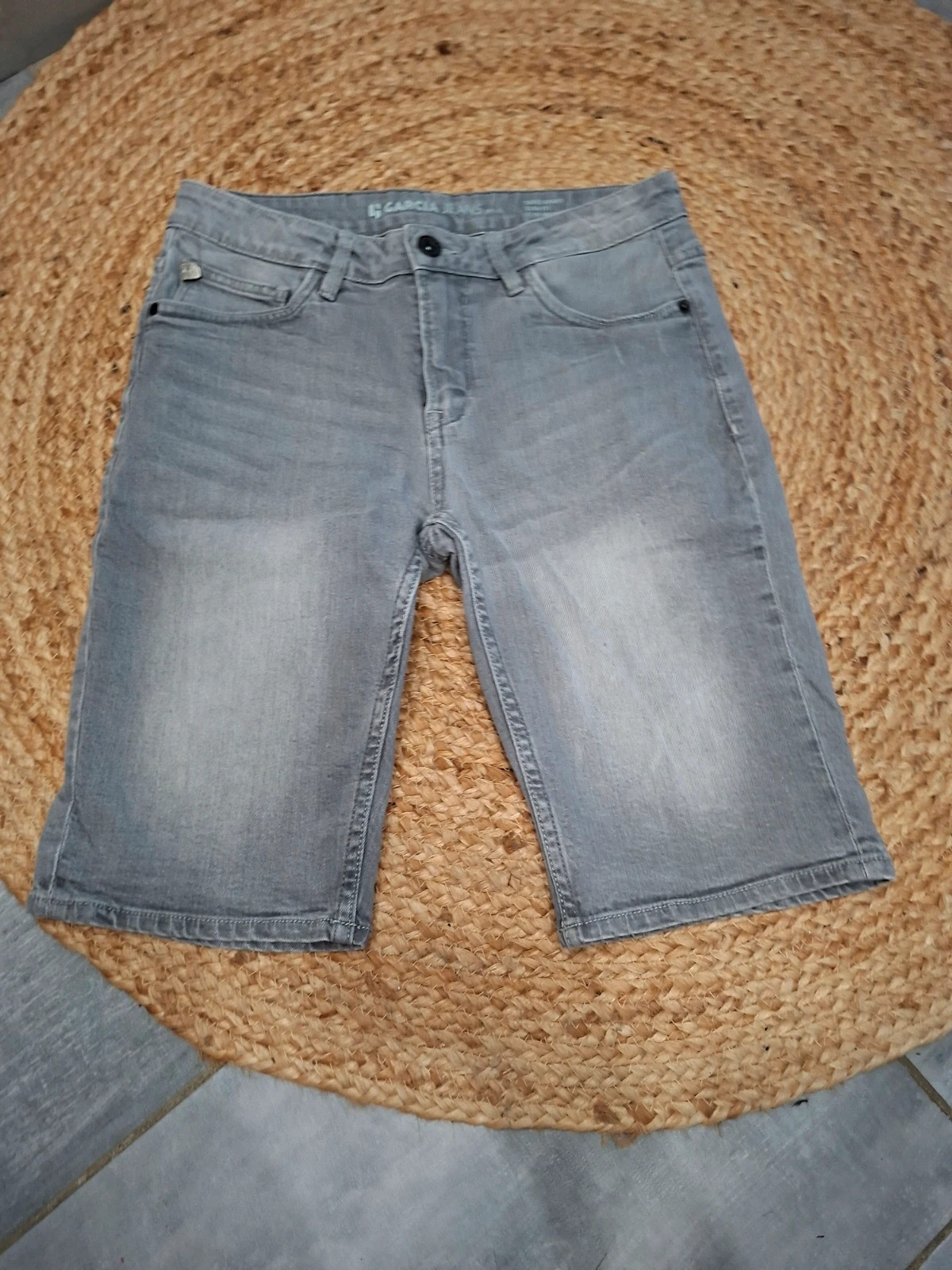 Bermuda en jean gris Garcia Jeans "Tavio Short" - 14 ans / 164 cm