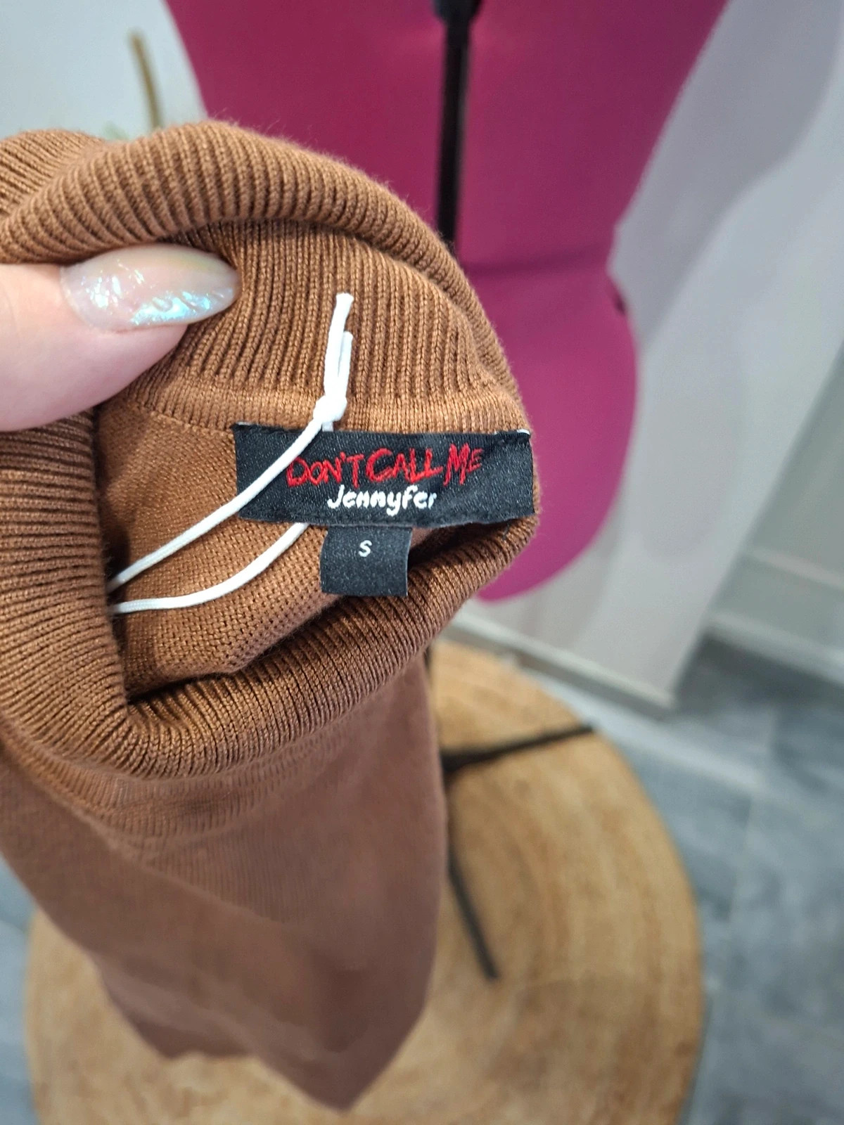 Sous-pull ajusté marron caramel Jennyfer S – Jennyfer – taille S / 36 / 8 5