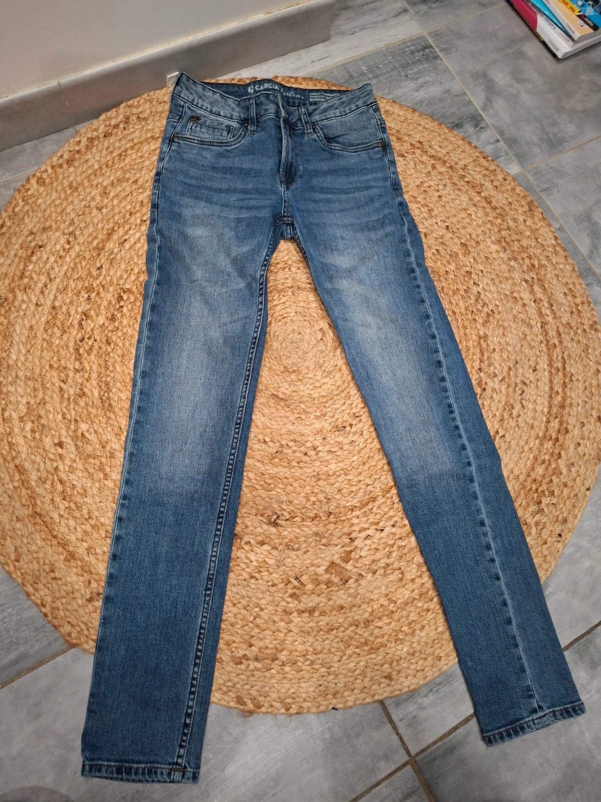 Jean slim Garcia Jeans "Xandro" bleu délavé - 14 ans / 164 cm – Garcia Jeans – taille 14 ans / 164 cm 2