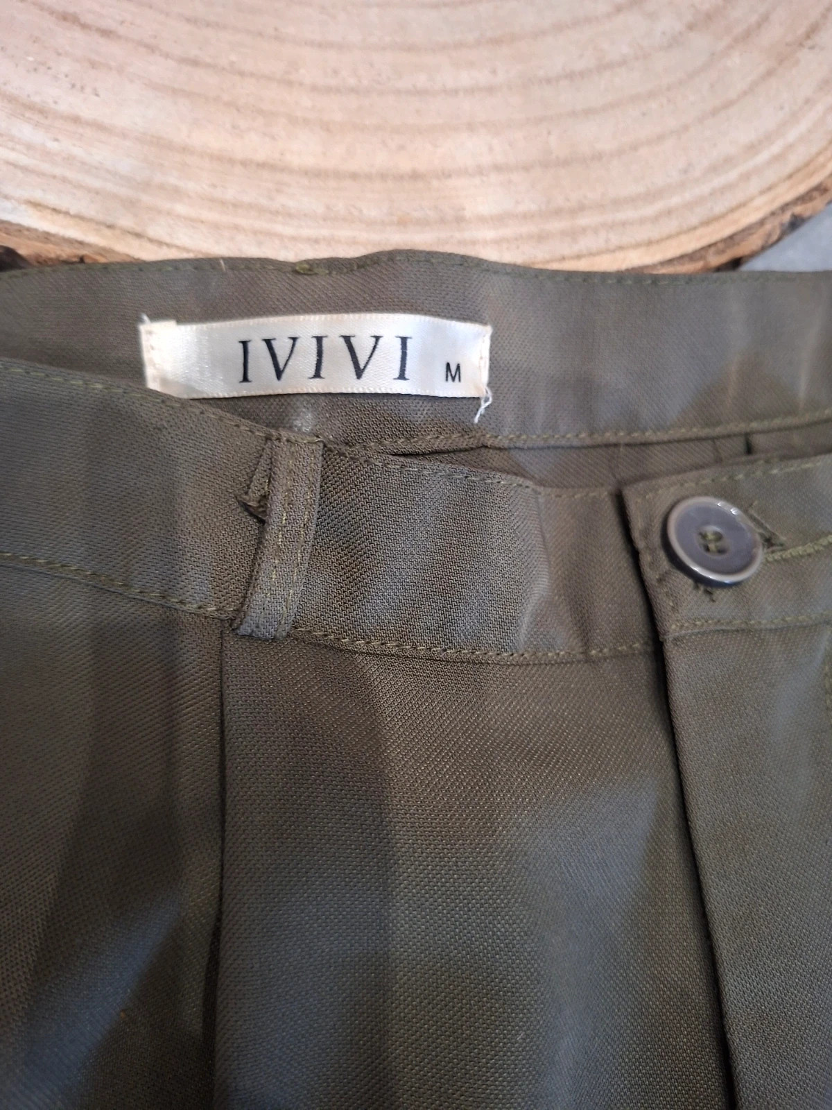 Pantalon à pinces vert kaki IVIVI - Taille M – IVIVI – taille M / 38 / 10 3