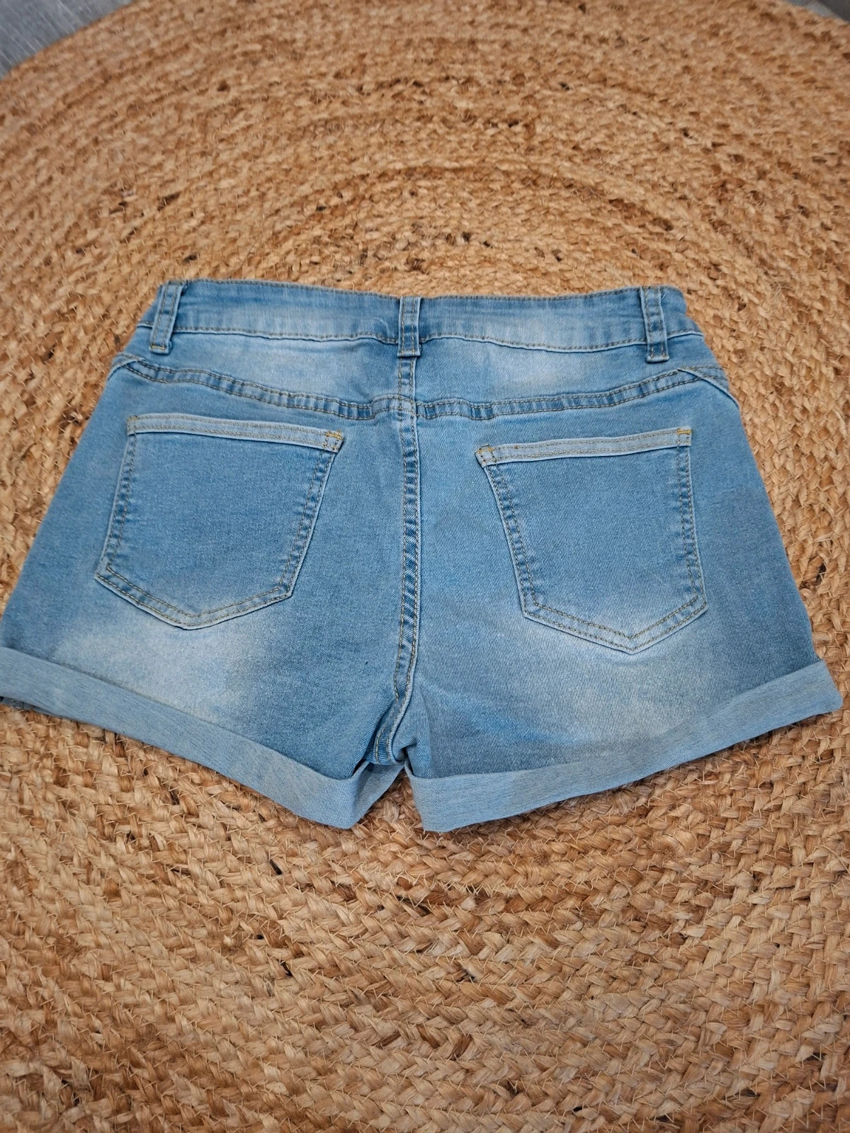 Short en jean clair revers fixe - Taille M – DENIM JEANS – taille M / 38 / 10 3