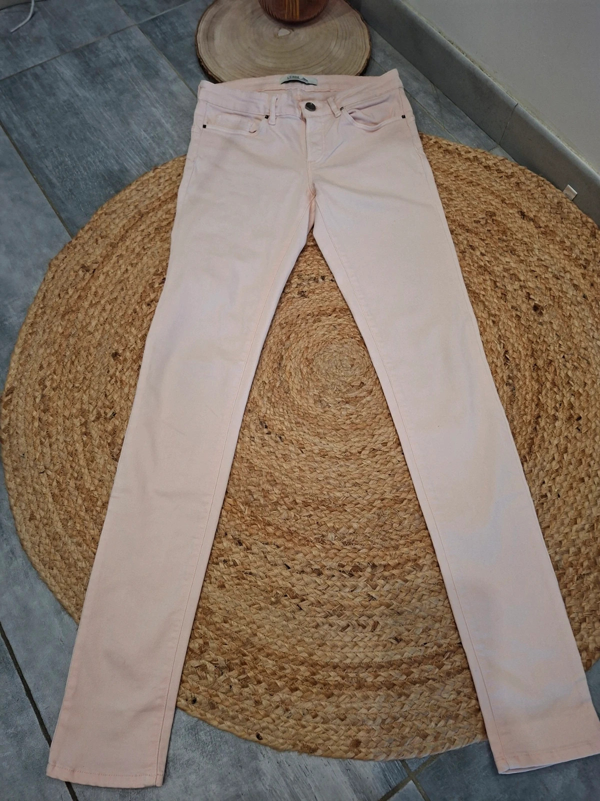 Jean slim rose poudré i.code (IKKS) Taille 26 (36) – I.Code – taille S / 36 / 8 2