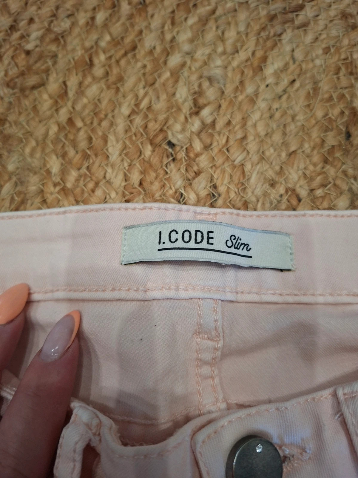 Jean slim rose poudré i.code (IKKS) Taille 26 (36) – I.Code – taille S / 36 / 8 3