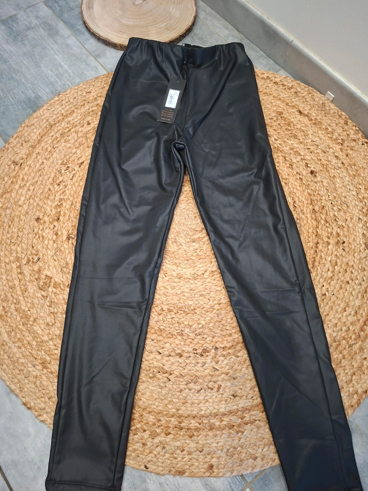 Pantalon / Legging simili cuir noir NEUF Pink Vanilla – EU S (36) – Pink Vanilla – taille S / 36 / 8 3