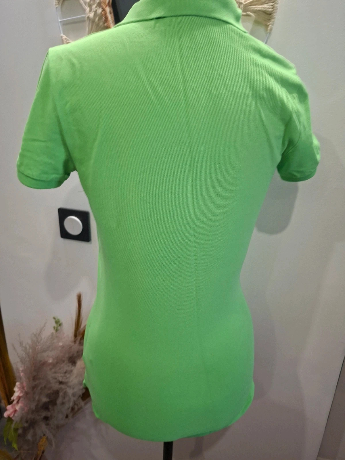 Polo Ralph Lauren femme vert pomme – logo jaune – S/36 – Ralph Lauren – taille S / 36 / 8 4