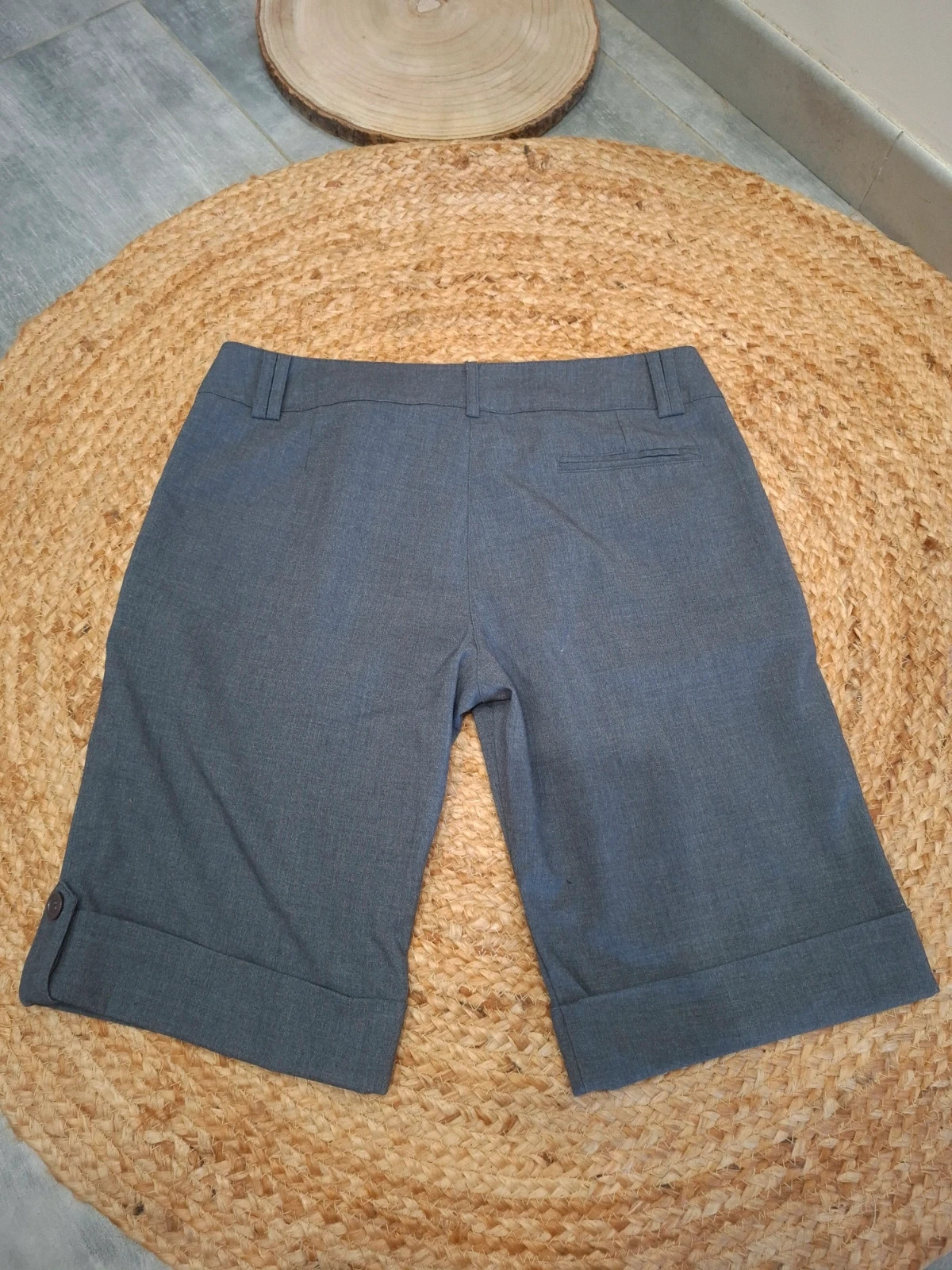 Bermuda gris anthracite Softy Collection – chic tailleur – M/38 – Softy – taille M / 38 / 10 2