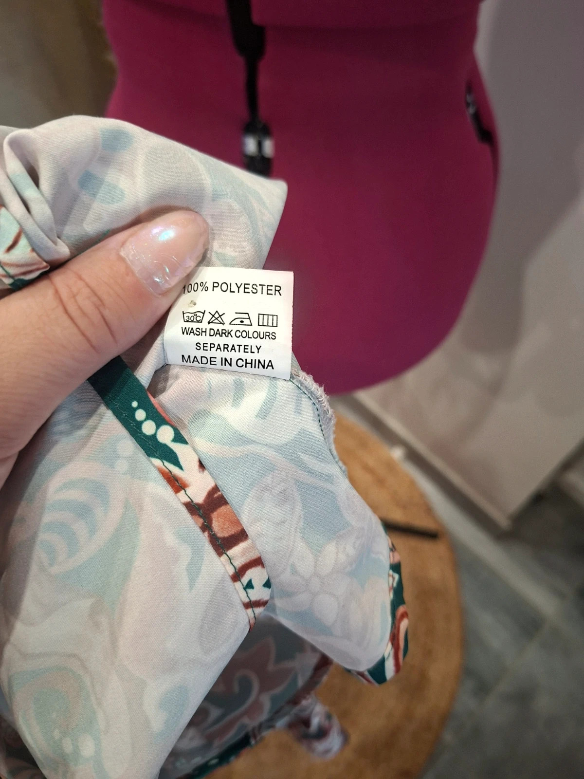 Blouse fluide paisley cachemire vert terracotta S 36 – taille S / 36 / 8 5