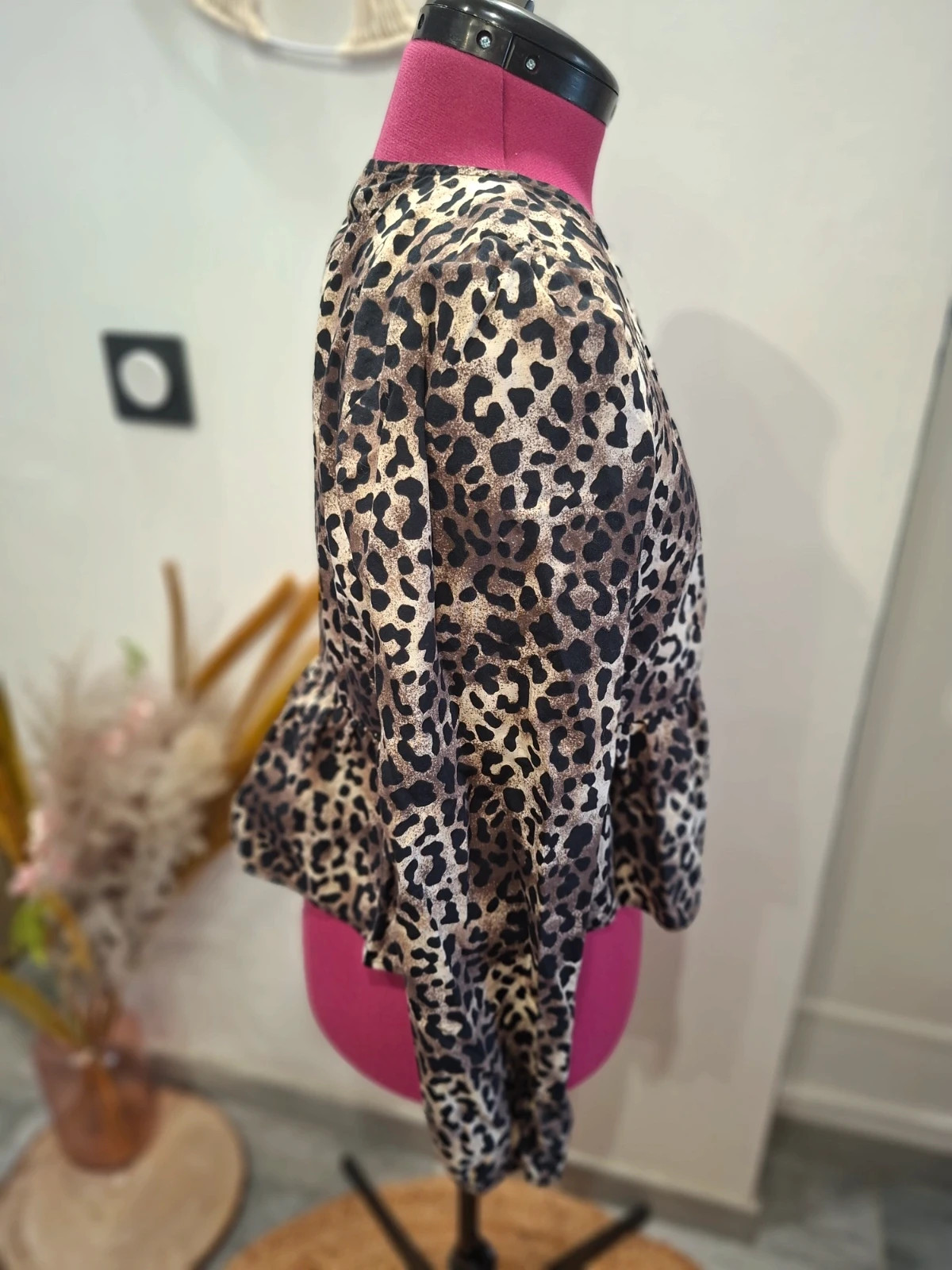 Blouse / Blouson fin léopard nœuds Don't Call Me Jennyfer - Taille S – Jennyfer – taille S / 36 / 8 2