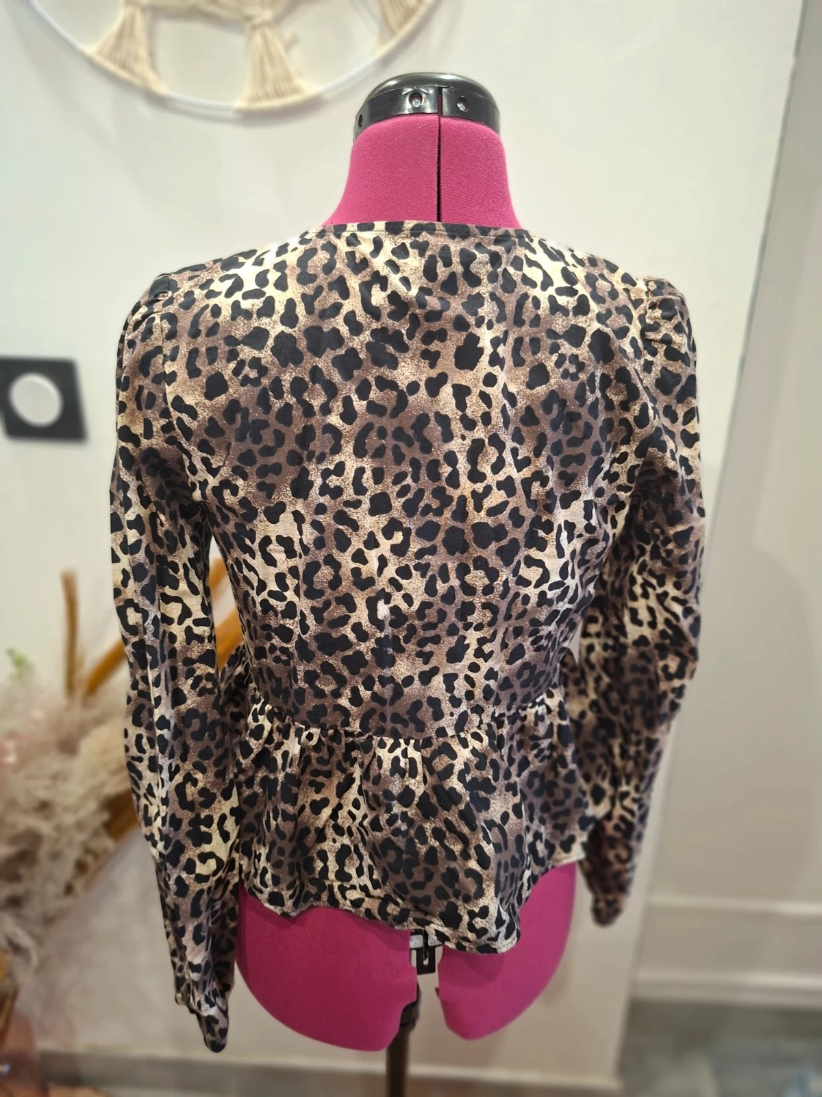 Blouse / Blouson fin léopard nœuds Don't Call Me Jennyfer - Taille S – Jennyfer – taille S / 36 / 8 3