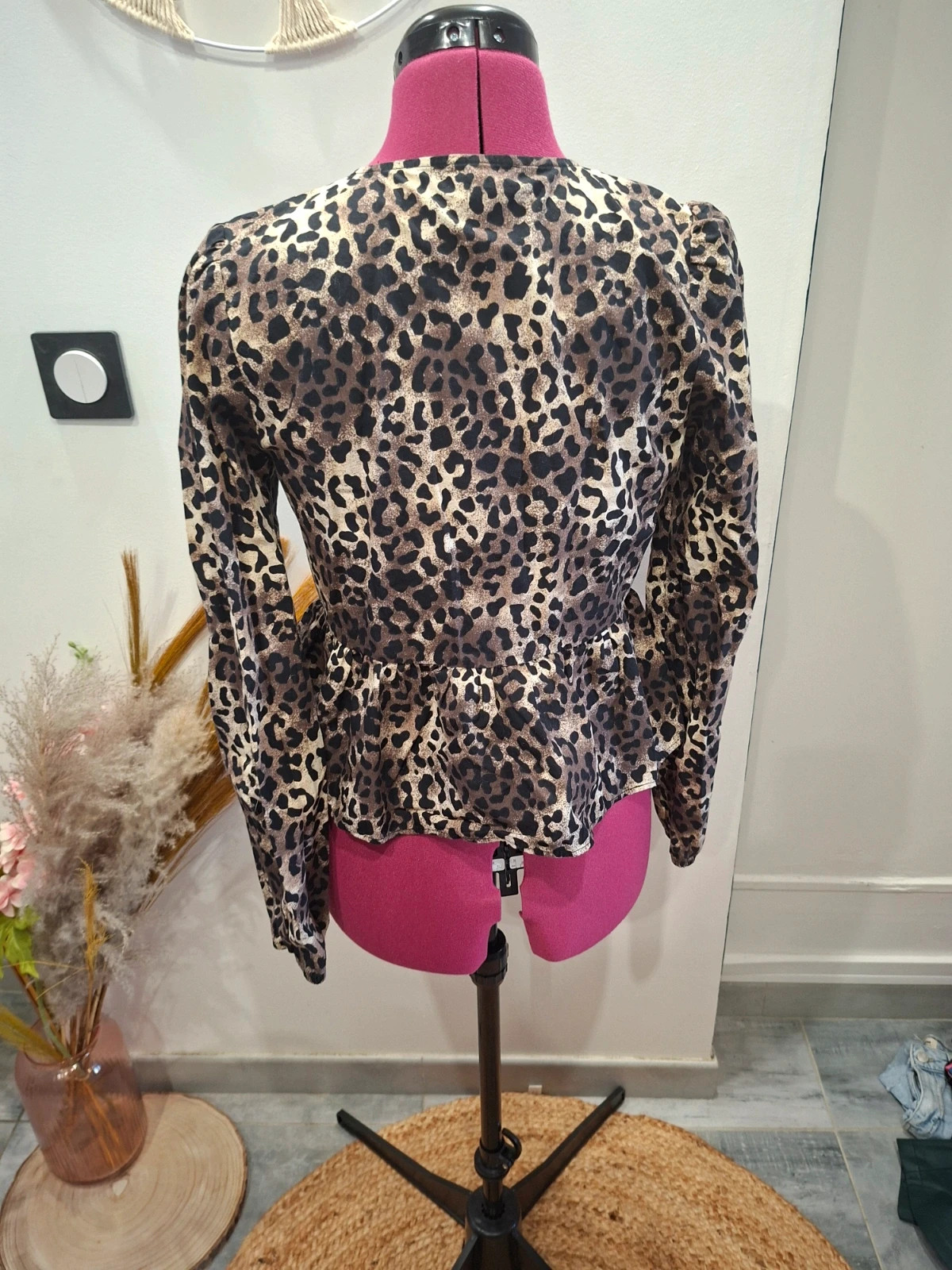 Blouse / Blouson fin léopard nœuds Don't Call Me Jennyfer - Taille S – Jennyfer – taille S / 36 / 8 4