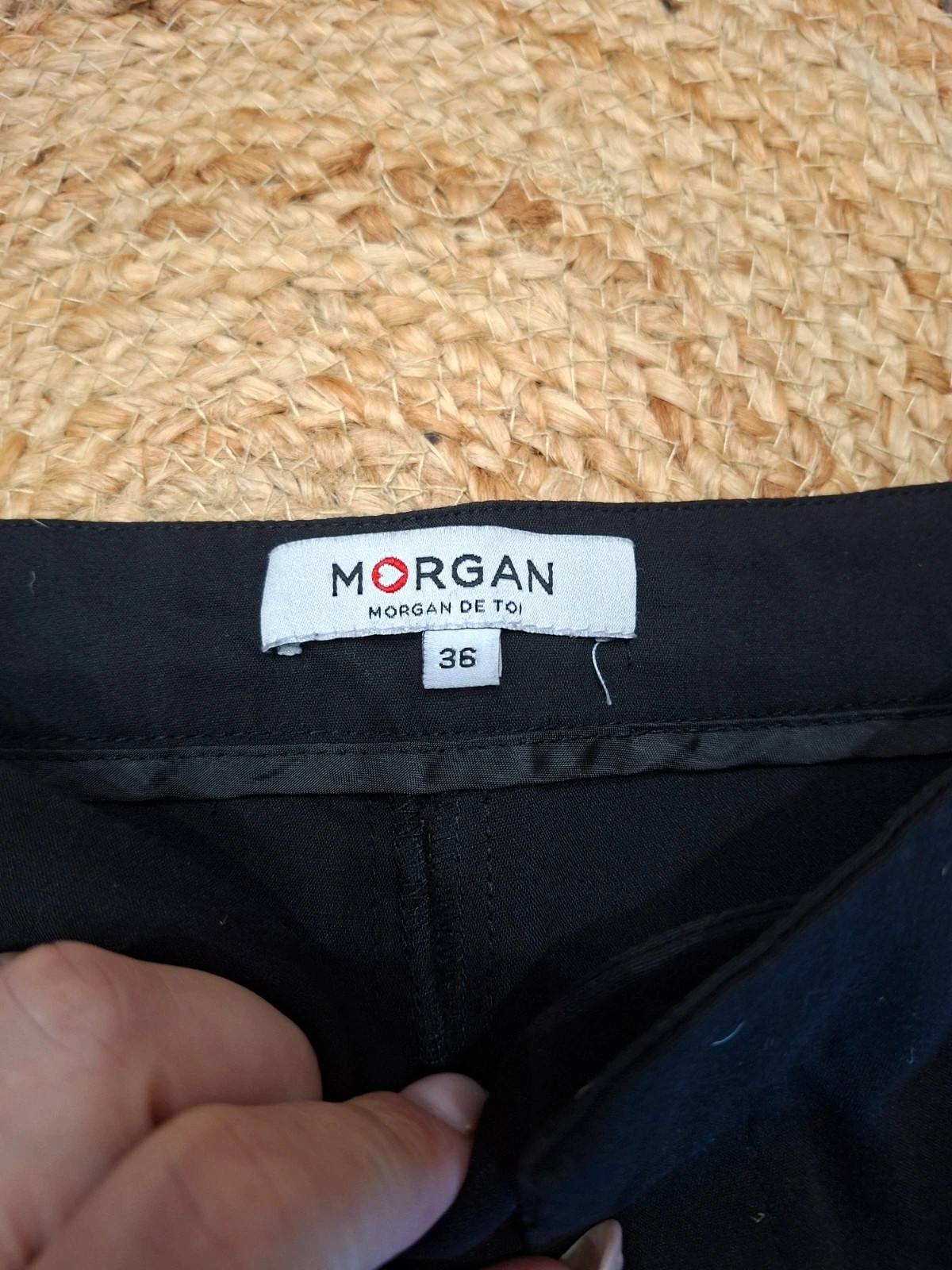 Pantalon Morgan noir et kaki à bandes latérales 36 S – Morgan – taille S / 36 / 8 3