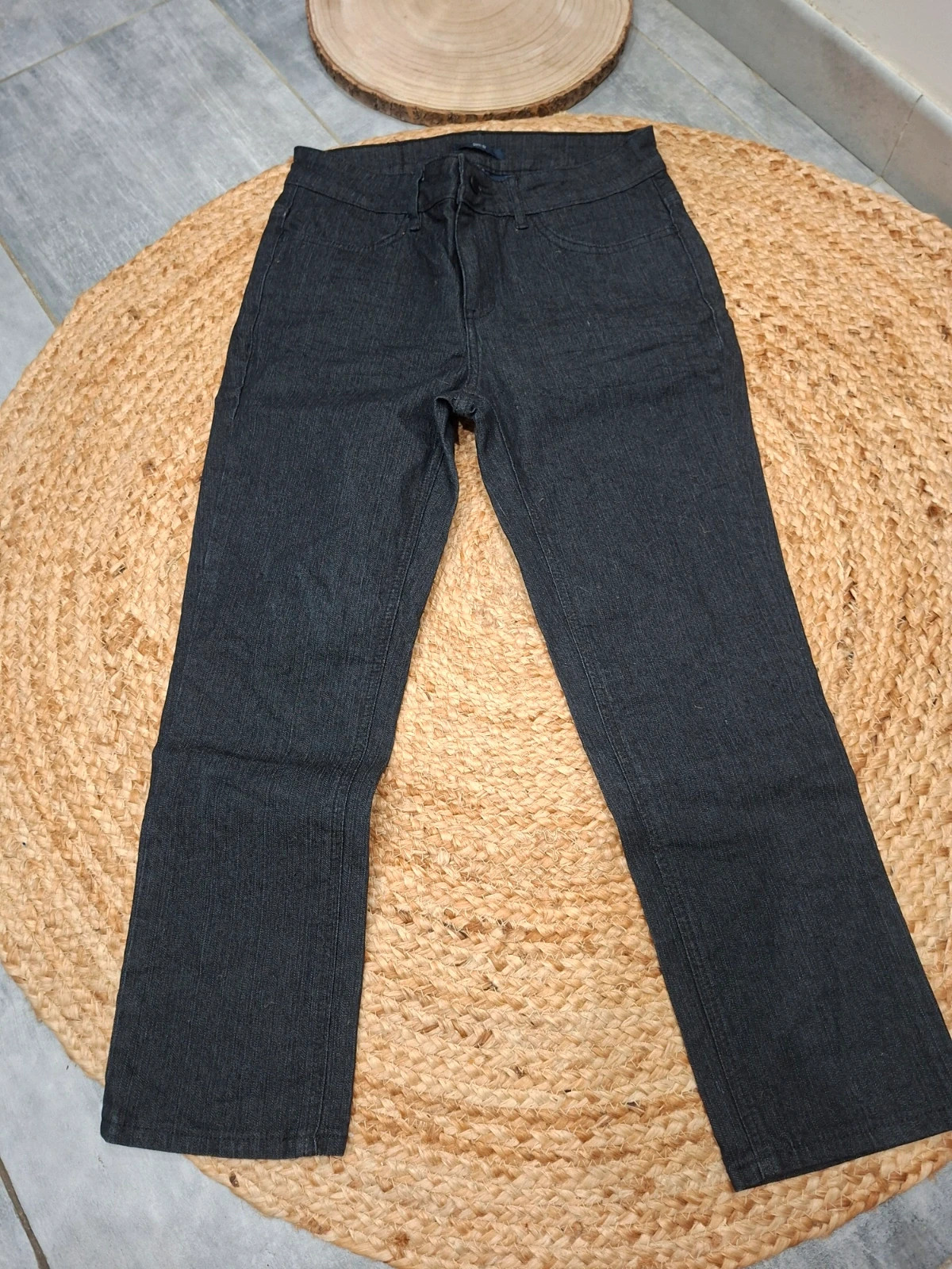 Jean slim brut gris foncé / noir Kiabi – Taille 36 / S – Kiabi – taille S / 36 / 8 3