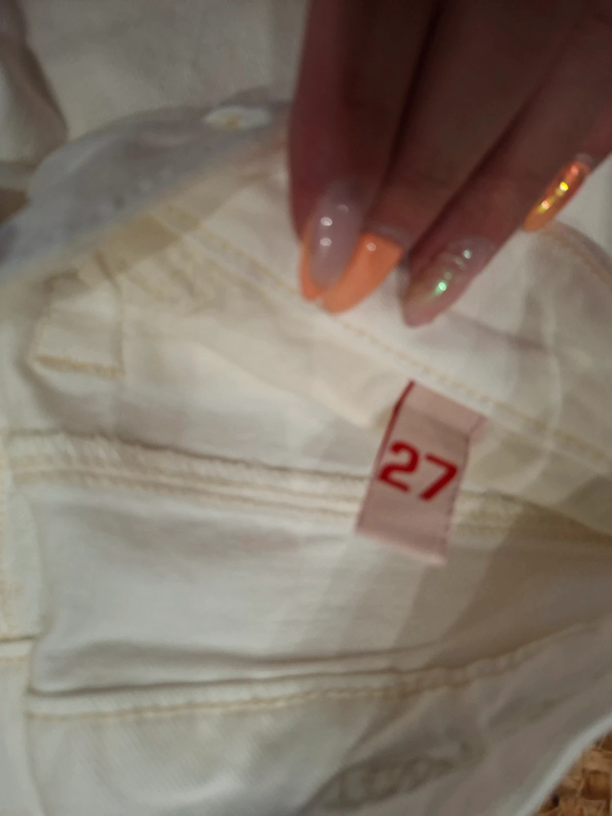Jean Teddy Smith Pepper Leg blanc écru W27 T36 S neuf étiquette – Teddy Smith – taille S / 36 / 8 3