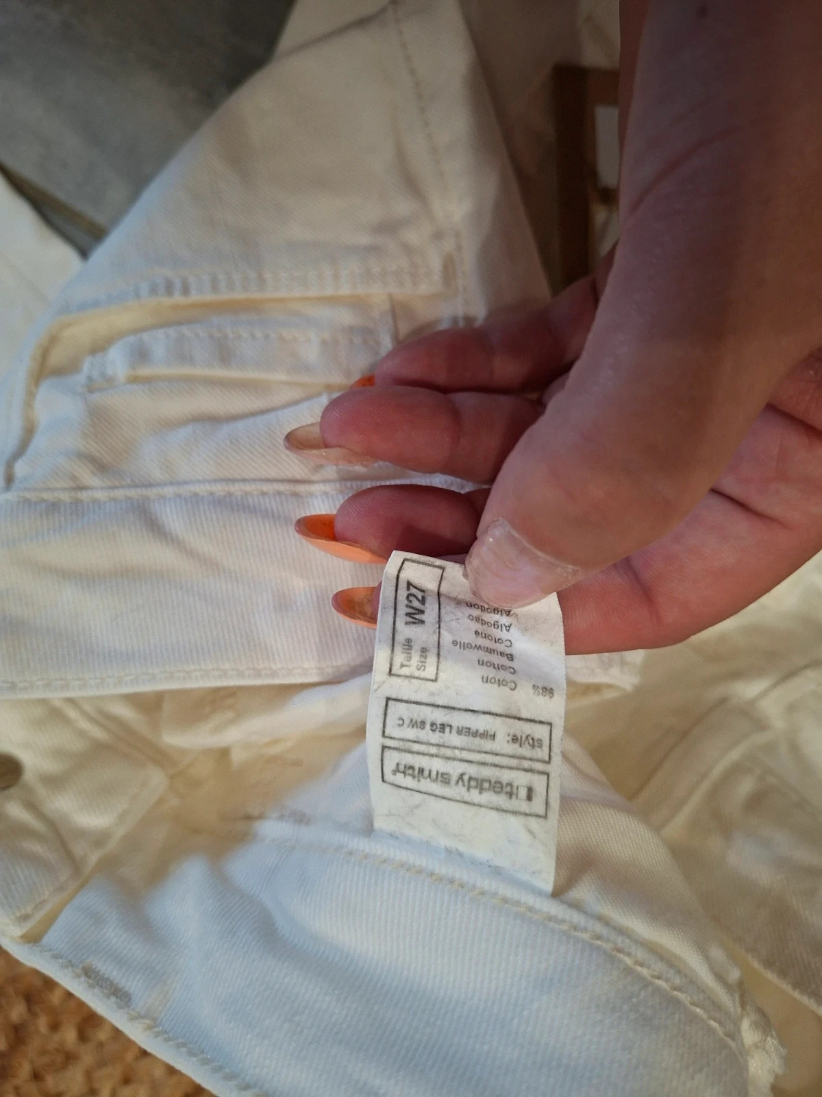 Jean Teddy Smith Pepper Leg blanc écru W27 T36 S neuf étiquette – Teddy Smith – taille S / 36 / 8 4