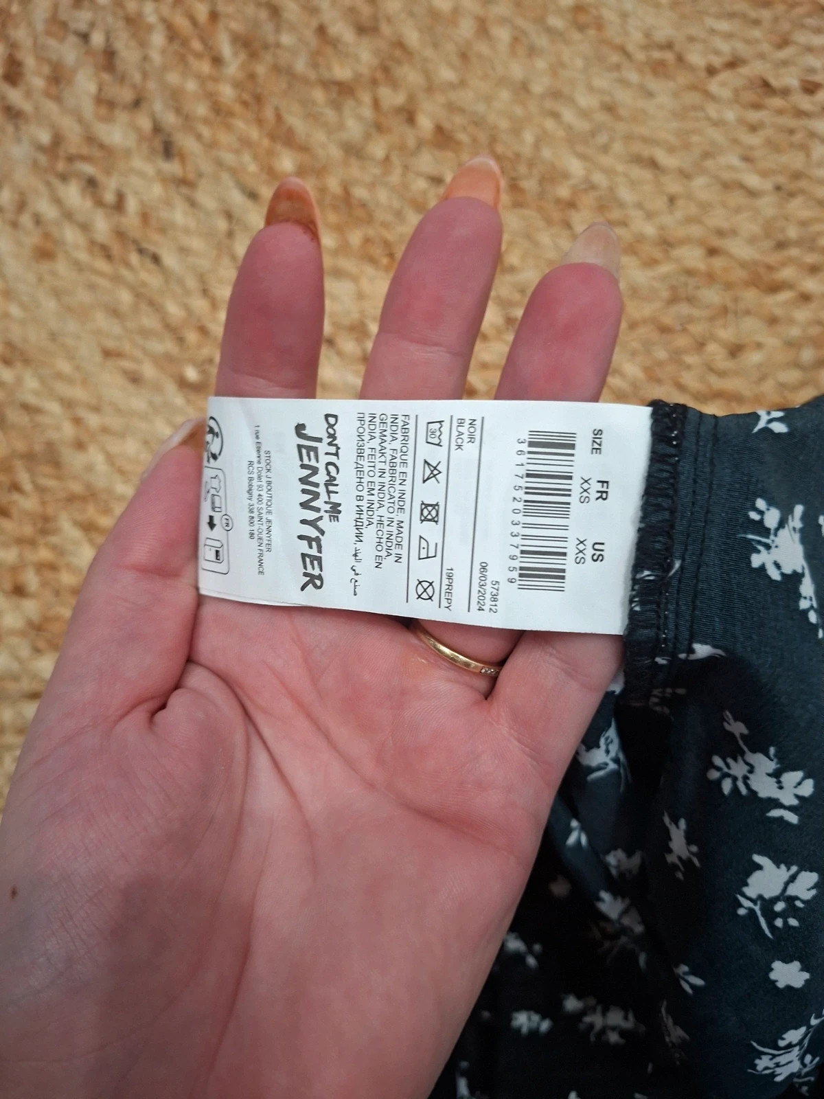 Pantalon fluide large Jennyfer – fleuri – neuf avec étiquette – Jennyfer – taille XXS / 32 / 4 4