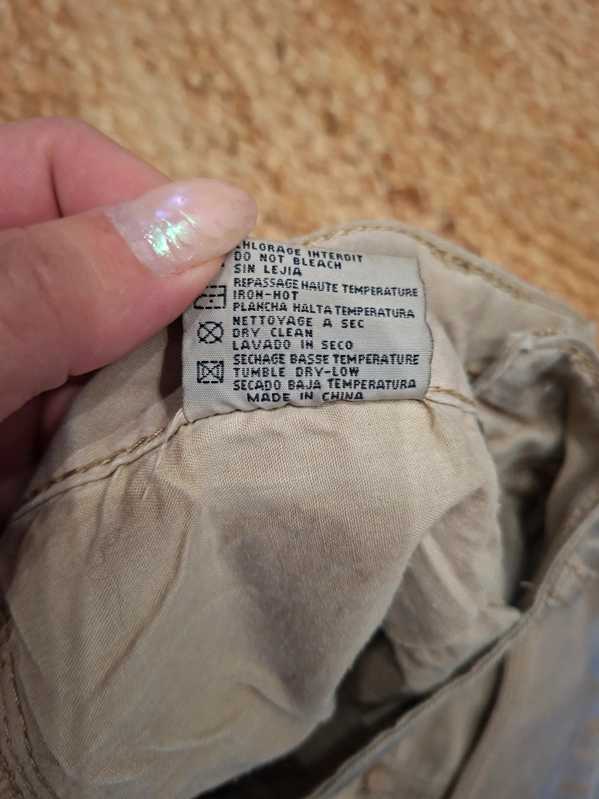 Jean slim velours côtelé beige XS / 34 - S+D Jeans – taille XS / 34 / 6 5