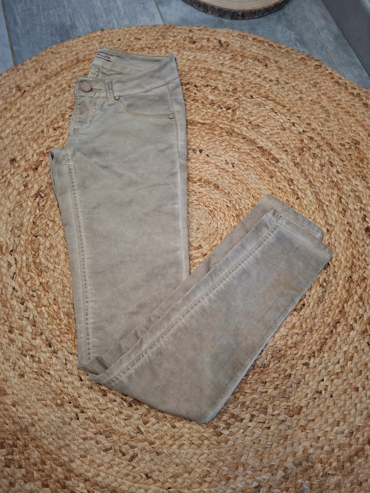 Jean slim velours côtelé beige XS / 34 - S+D Jeans – taille XS / 34 / 6