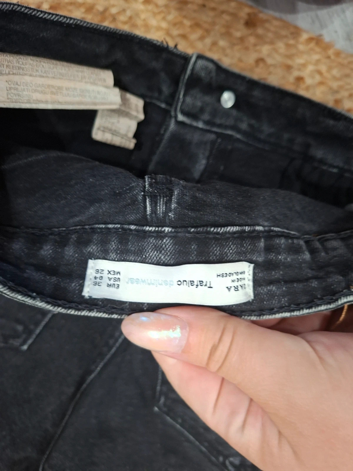 Short en jean noir délavé Zara Trafaluc – Taille 36 (S) – Zara – taille S / 36 / 8 4