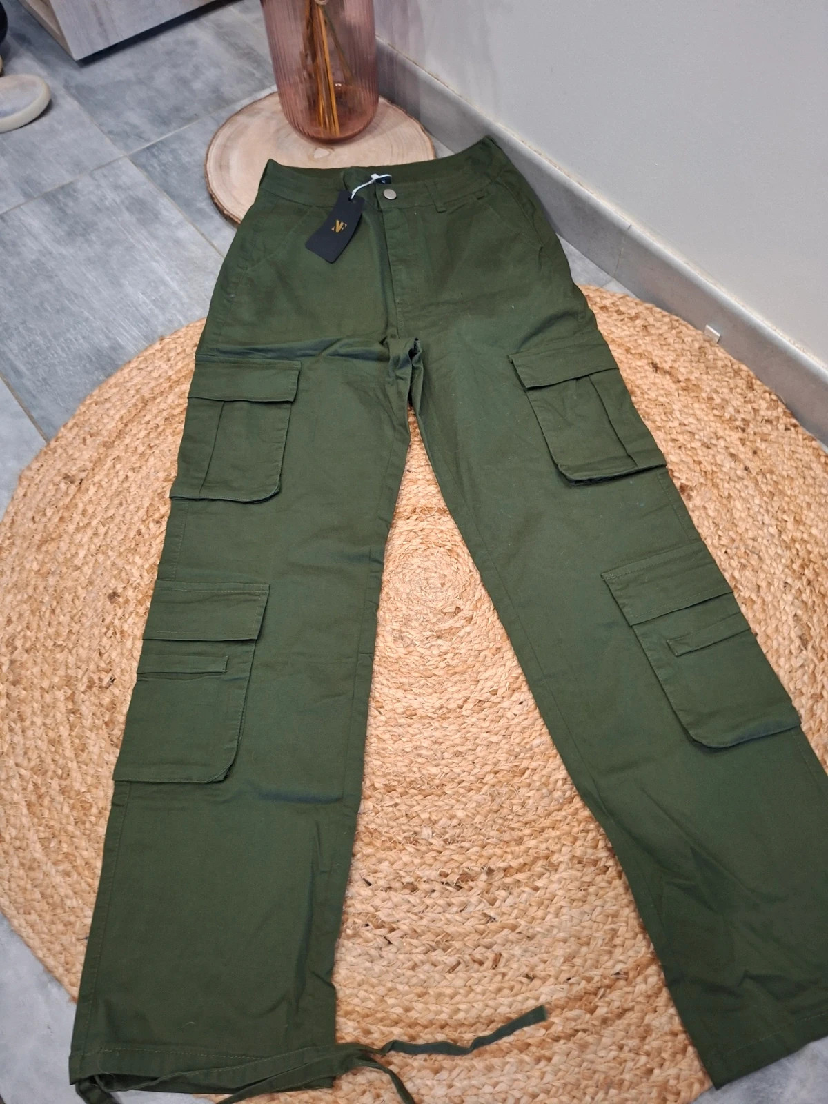 Pantalon cargo vert kaki neuf avec étiquette - Taille S (36) – NV Paris – taille S / 36 / 8 2