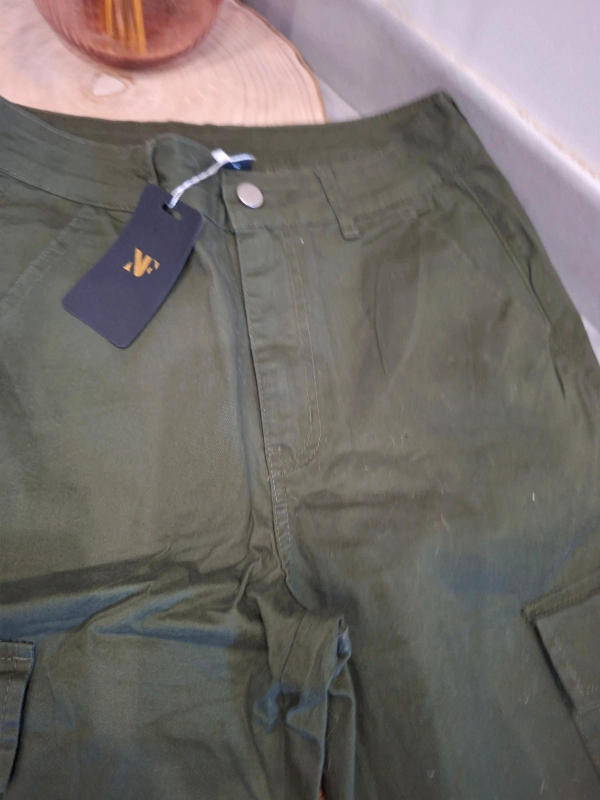 Pantalon cargo vert kaki neuf avec étiquette - Taille S (36) – NV Paris – taille S / 36 / 8 4