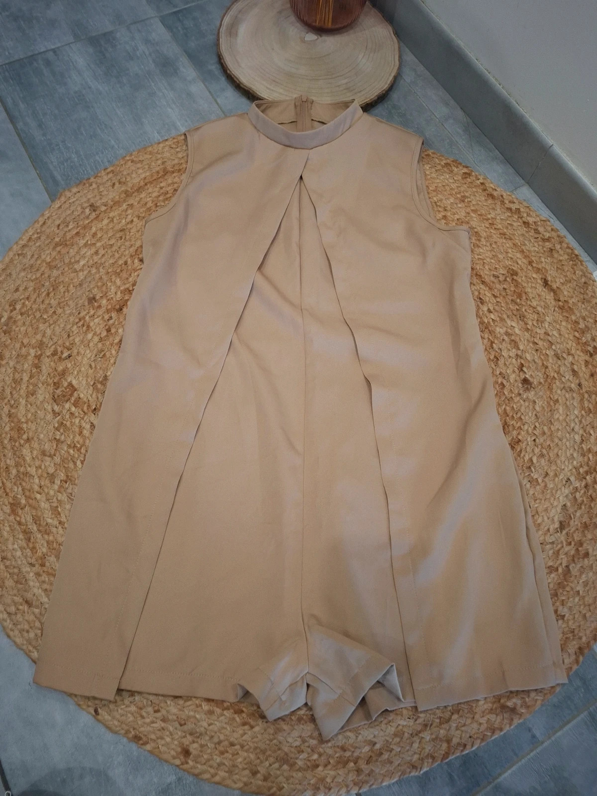 Combi-short Shein beige camel chic – T. L/40-42 – Shein – taille L / 40 / 12