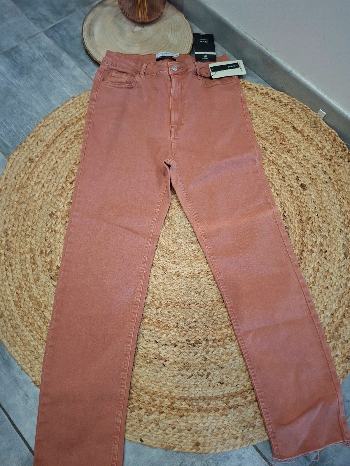 Jean droit Piazza Italia terracotta / brique T. 42 – neuf avec étiquette – Piazza Italia – taille XL / 42 / 14 3