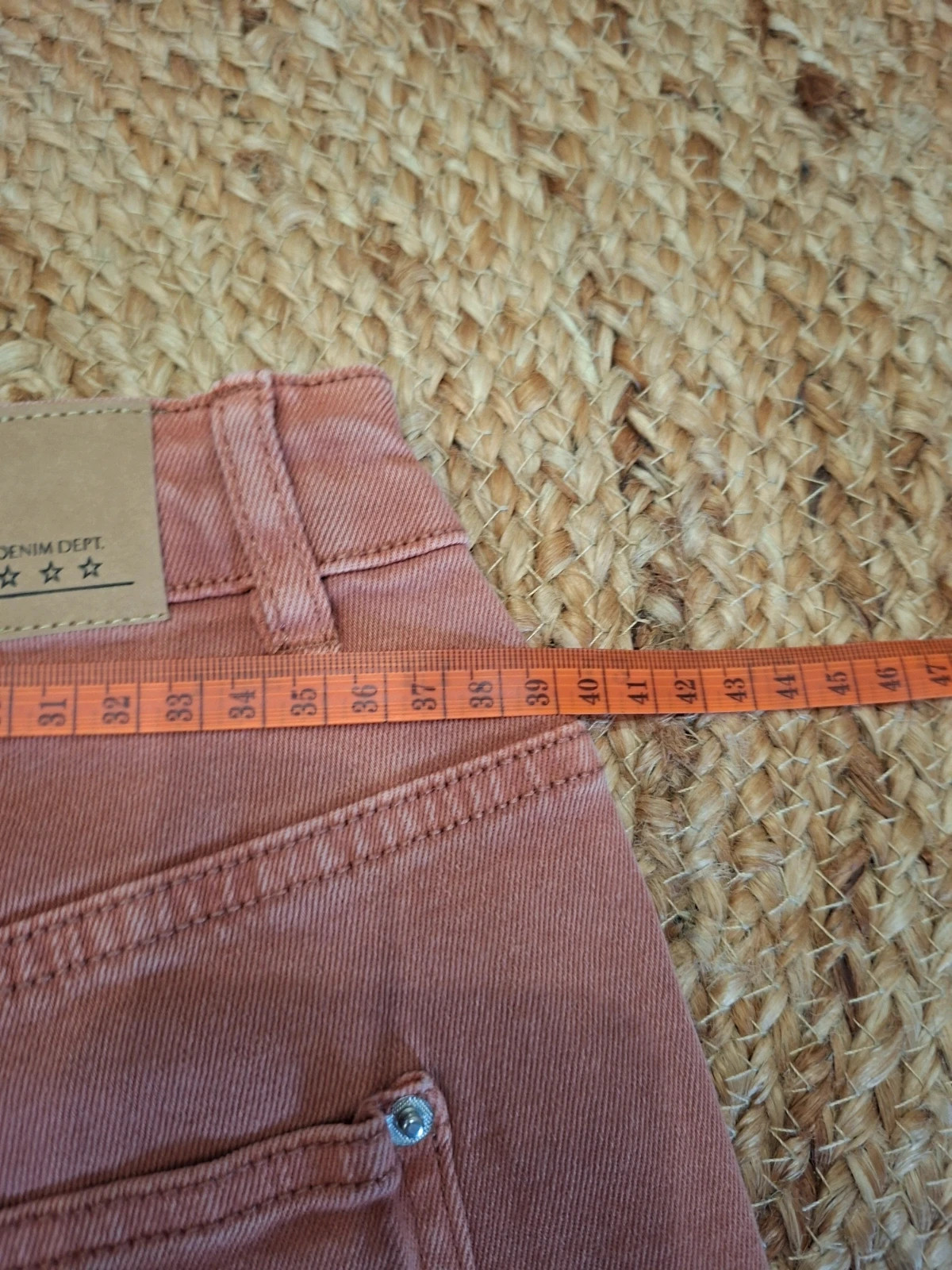 Jean droit Piazza Italia terracotta / brique T. 42 – neuf avec étiquette – Piazza Italia – taille XL / 42 / 14 5
