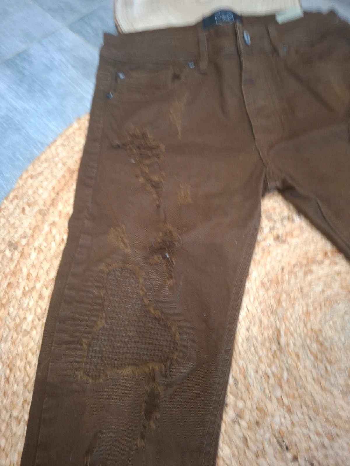 Pantalon Project X Paris marron effet destroy T34 streetwear – Project X Paris – taille W24 | FR 34 4