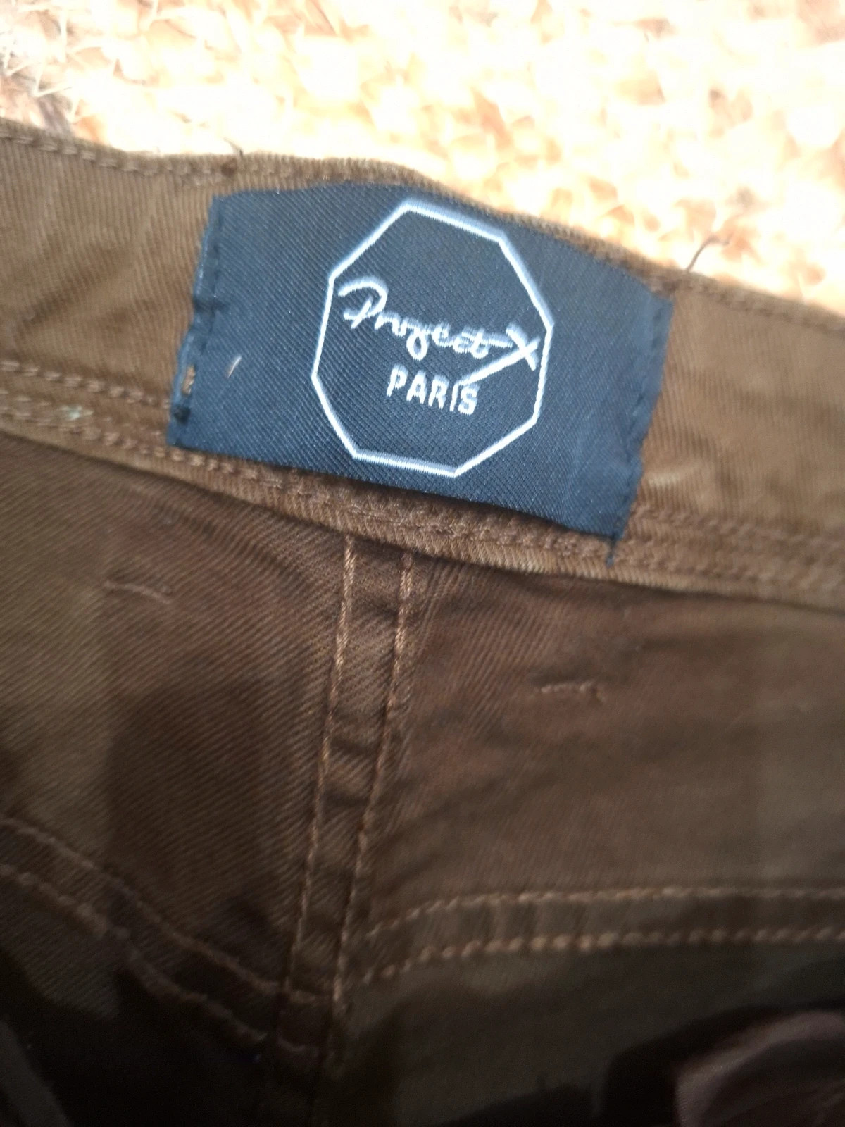 Pantalon Project X Paris marron effet destroy T34 streetwear – Project X Paris – taille W24 | FR 34 5