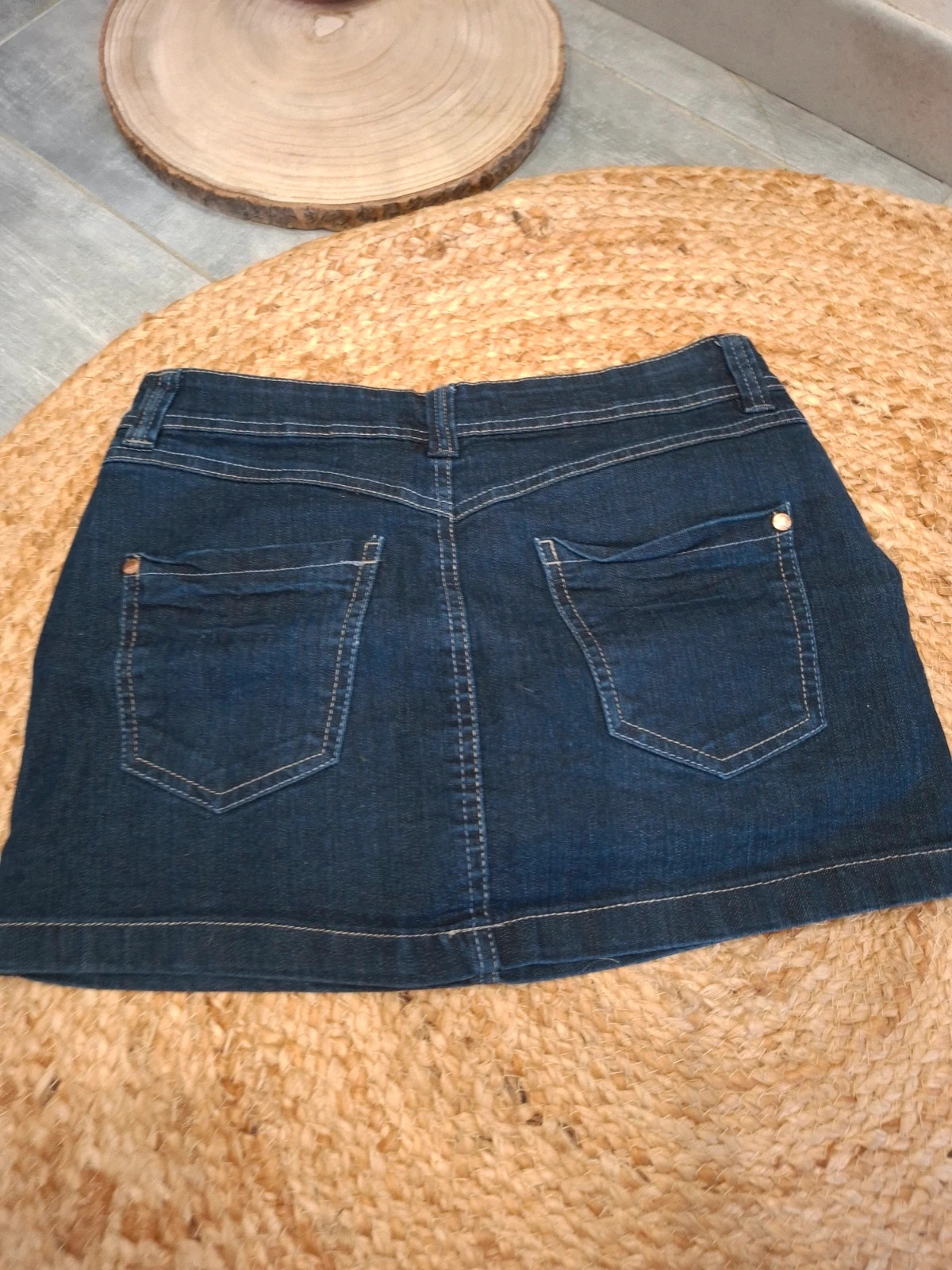 Jupe courte en jean brut Jennyfer T38 M 5 poches – Jennyfer – taille M / 38 / 10 4