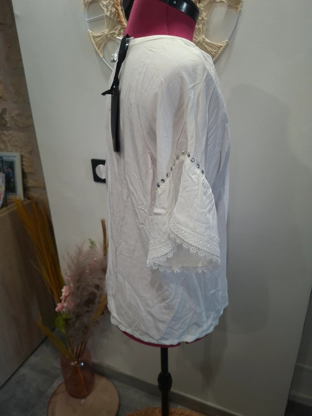 Blouse Blanche Gaudì Jeans Neuve avec Étiquette - Taille 40 (IT 44) – GAUDI JEANS – taille L / 40 / 12 3