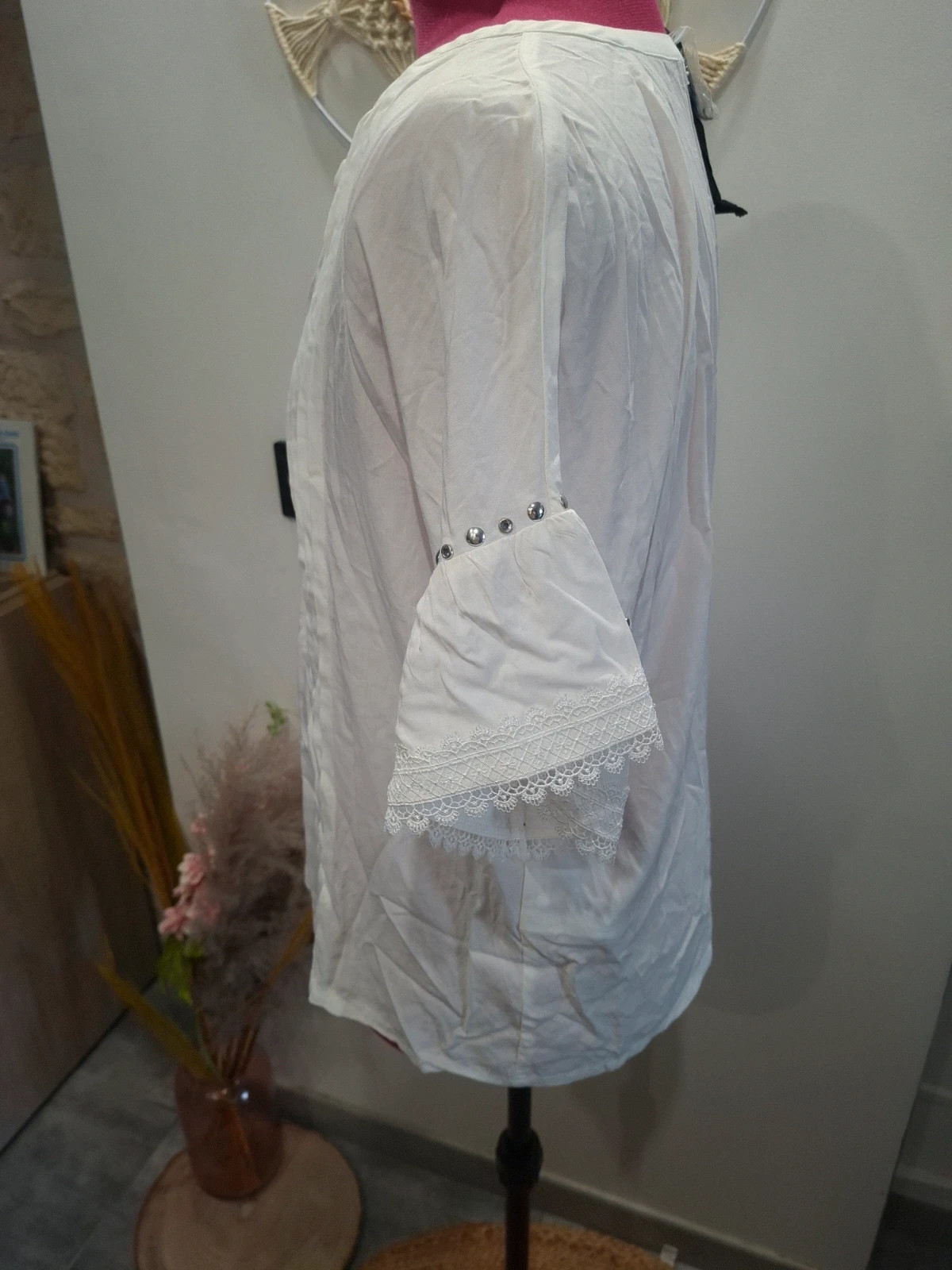 Blouse Blanche Gaudì Jeans Neuve avec Étiquette - Taille 40 (IT 44) – GAUDI JEANS – taille L / 40 / 12 5