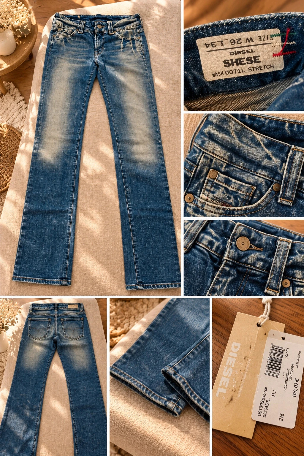 Jean Diesel « Shese » neuf avec étiquette W26 L34 (Taille 36) – Diesel – taille S / 36 / 8 2