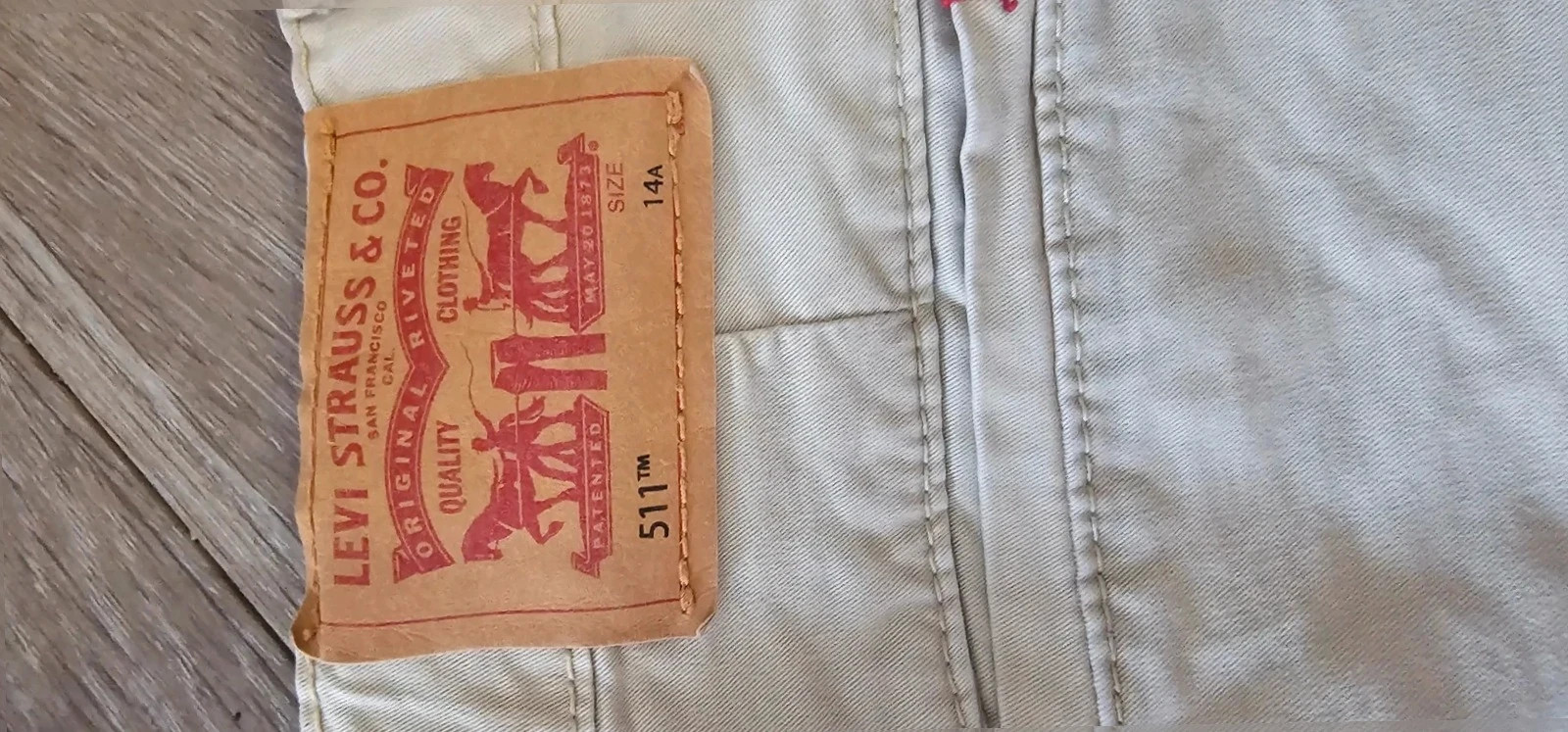 Pantalon Levi’s XX Chino slim beige, taille 14A. – Levi's – taille 14 ans / 164 cm 3