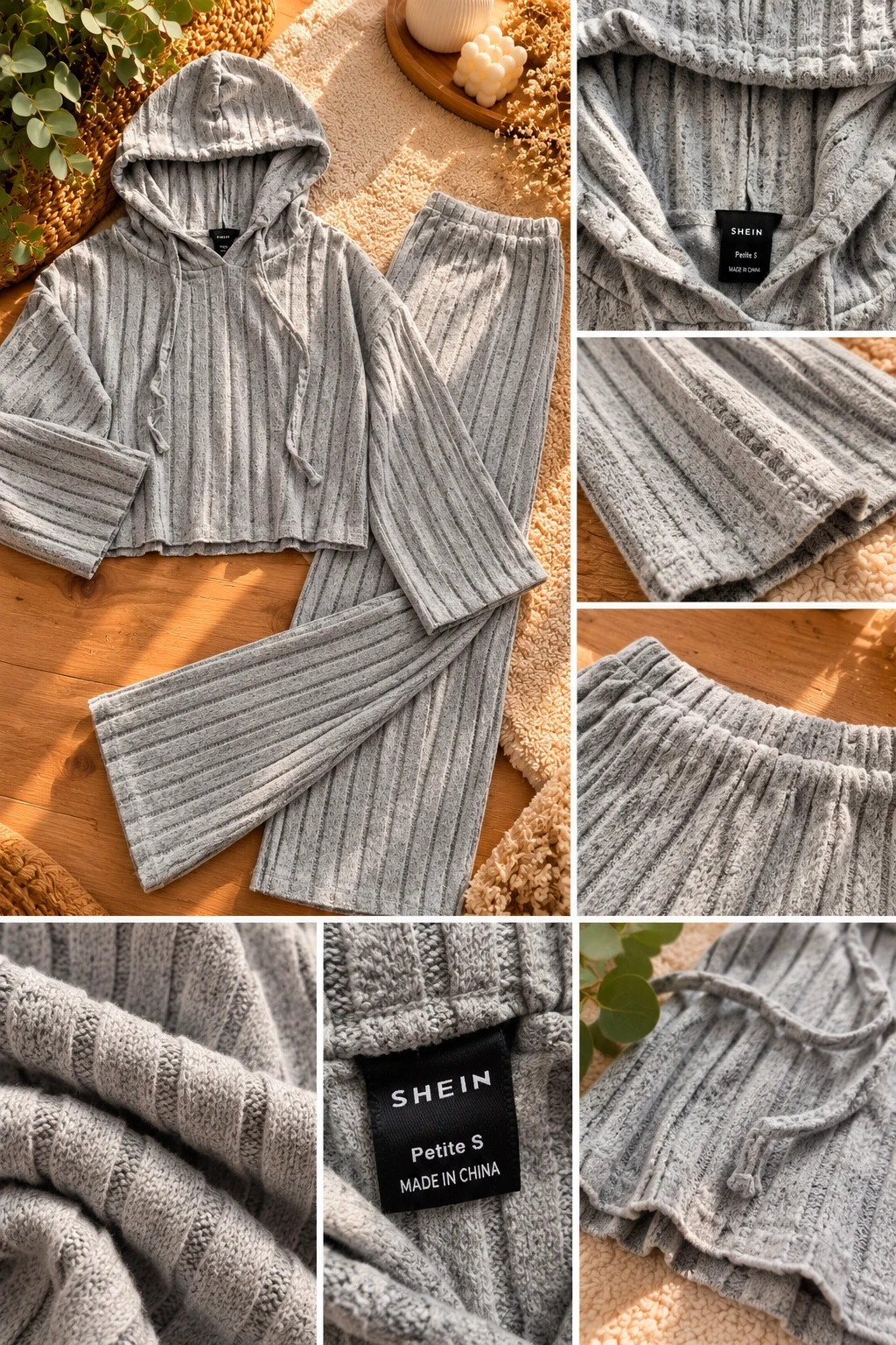 Ensemble jogging gris chiné SHEIN – Shein – taille S / 36 / 8 2