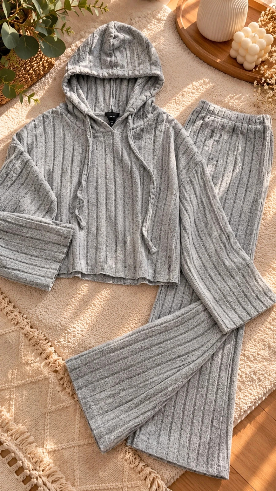 Ensemble jogging gris chiné SHEIN