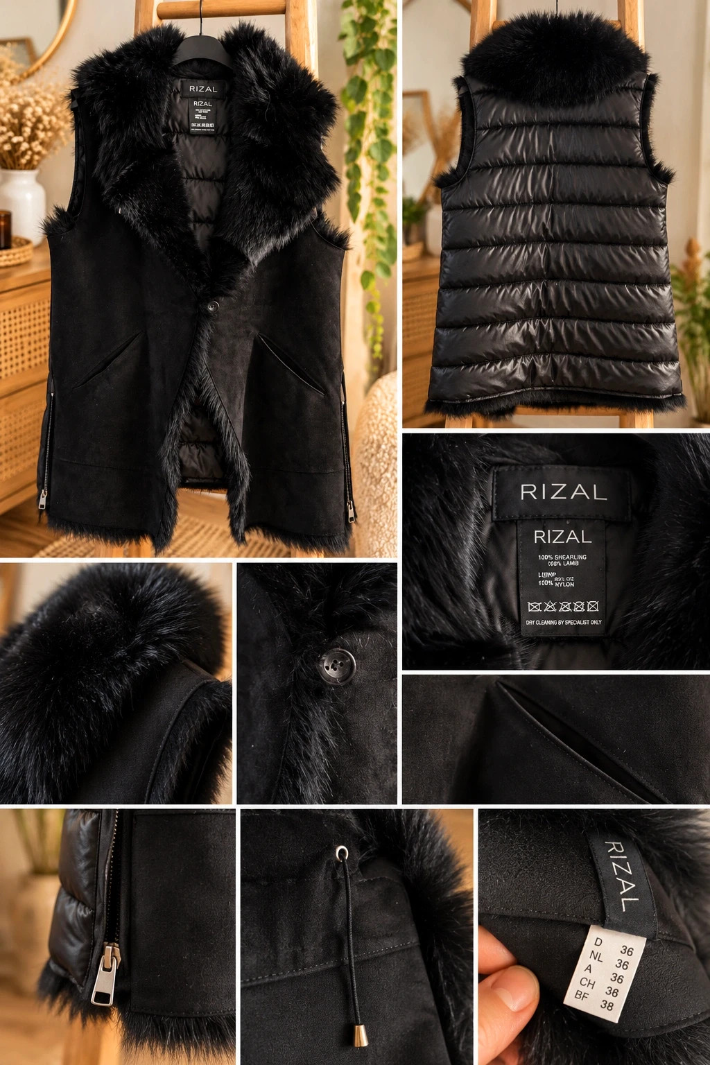 Gilet sans manches rizal – Taille 36/38 – Rizal – taille S / 36 / 8 2
