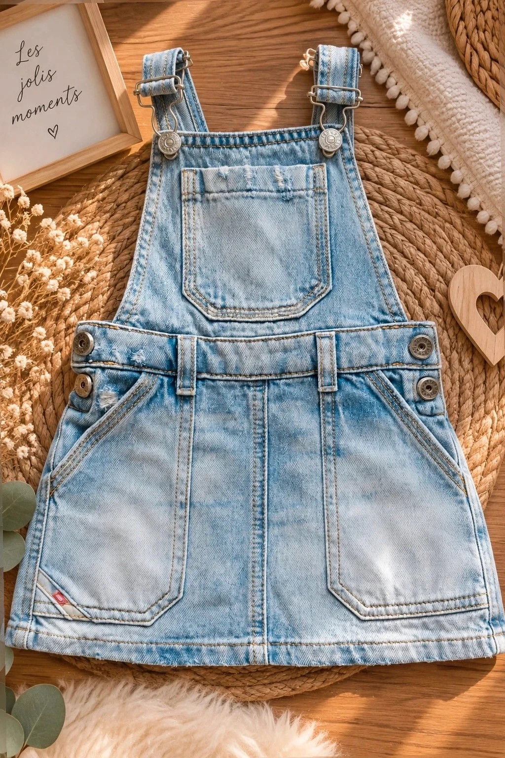 Robe salopette En jean Diesel – 24 mois