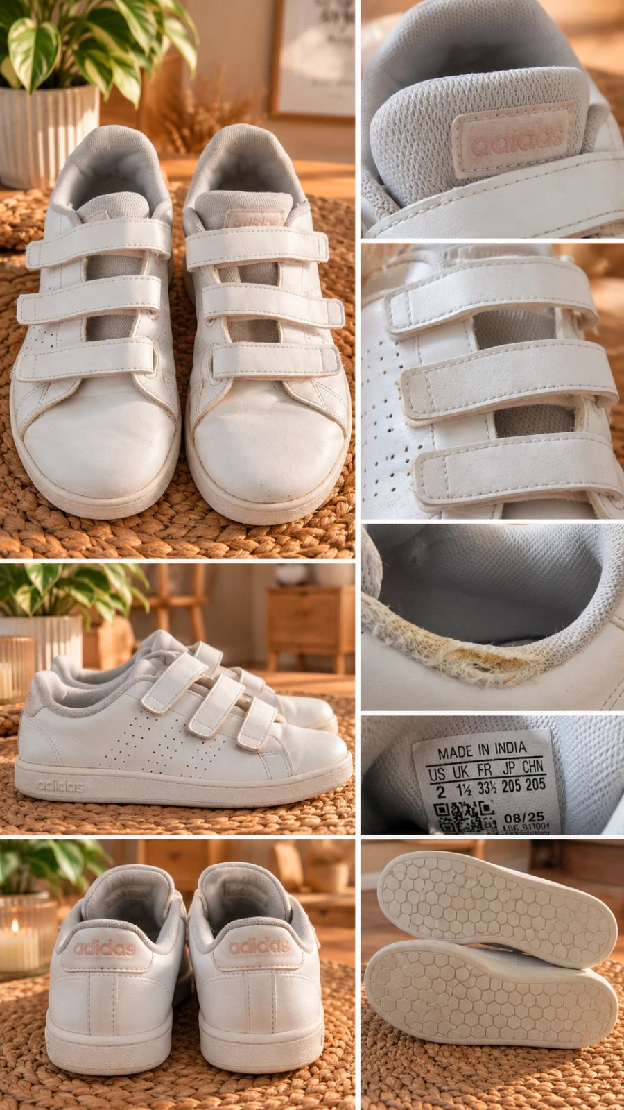 Baskets Adidas blanches – adidas – taille 33 2
