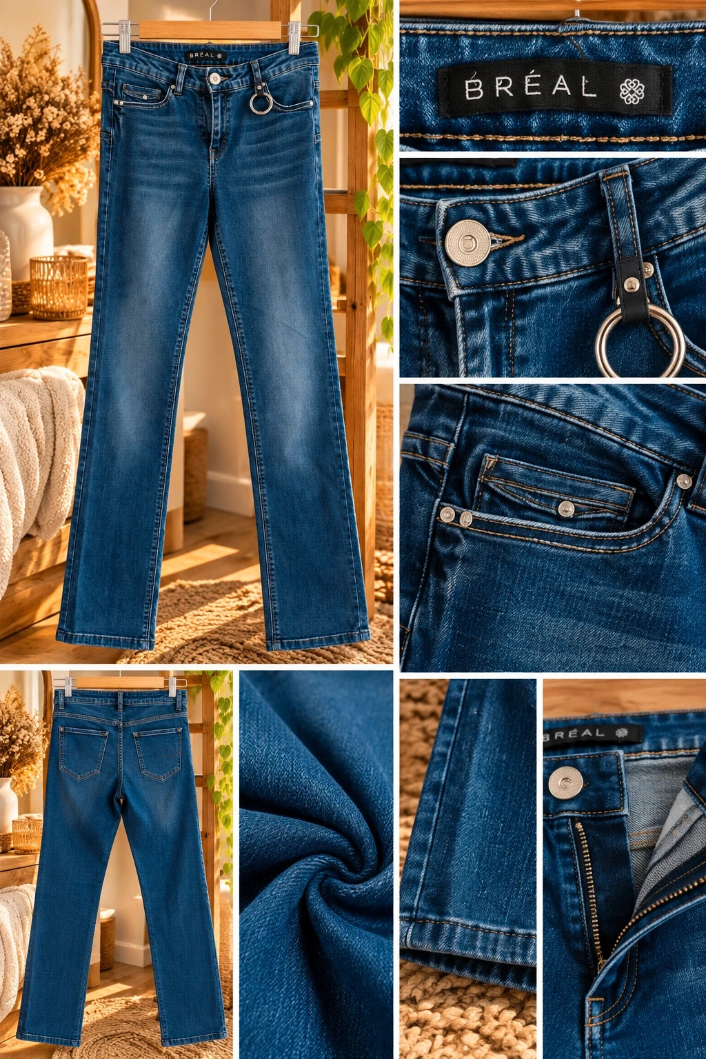 Jean Bréal bleu – coupe slim – Bréal – taille S / 36 / 8 2