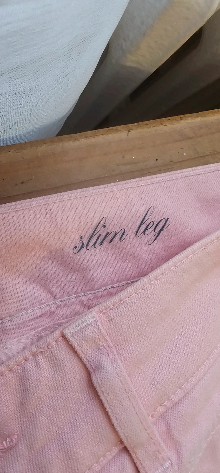 Jean Slim Hugo Boss – Rose poudré / pastel – Taille US 27 (FR 36/38) – Hugo Boss – taille S / 36 / 8 3