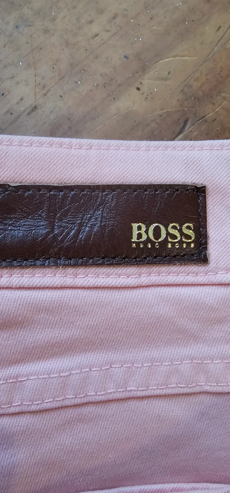 Jean Slim Hugo Boss – Rose poudré / pastel – Taille US 27 (FR 36/38) – Hugo Boss – taille S / 36 / 8 5