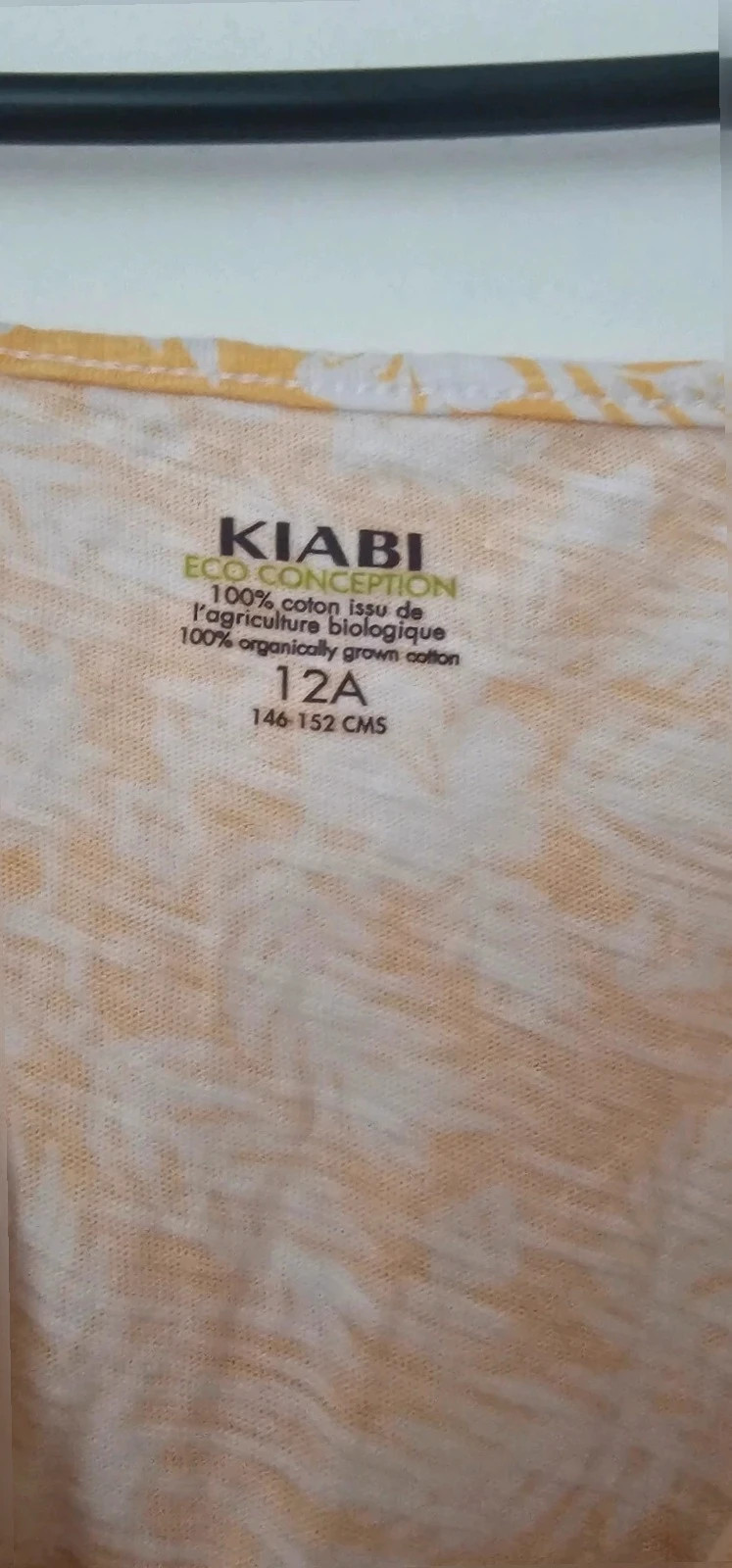 Combishort jaune Fleuri KIABI éco-conception – Taille 12A – Kiabi – taille 12 ans / 152 cm 2