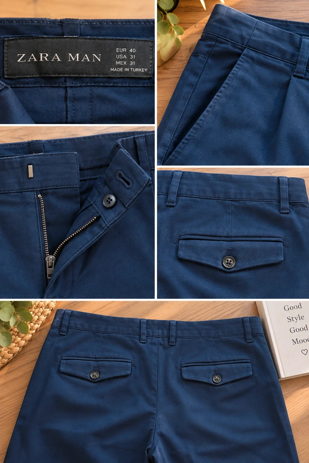 Pantalon Zara Man bleu marine – Zara Man – taille L 3