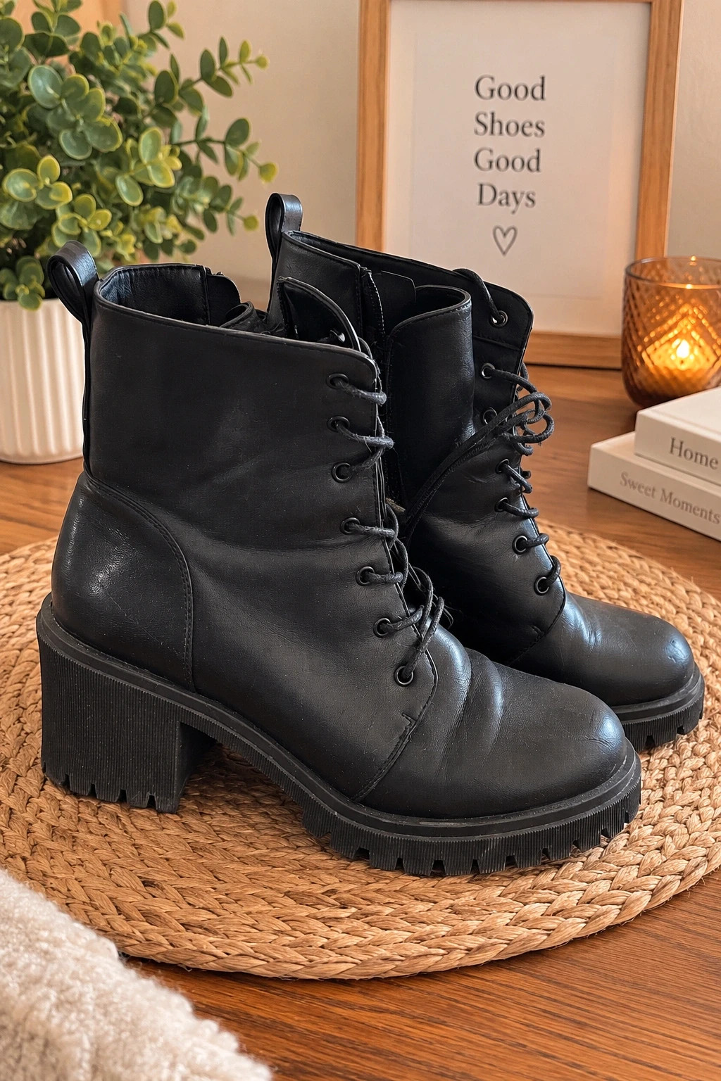 Bottines noires à talon – T. 40 – Gémo – taille 40 3
