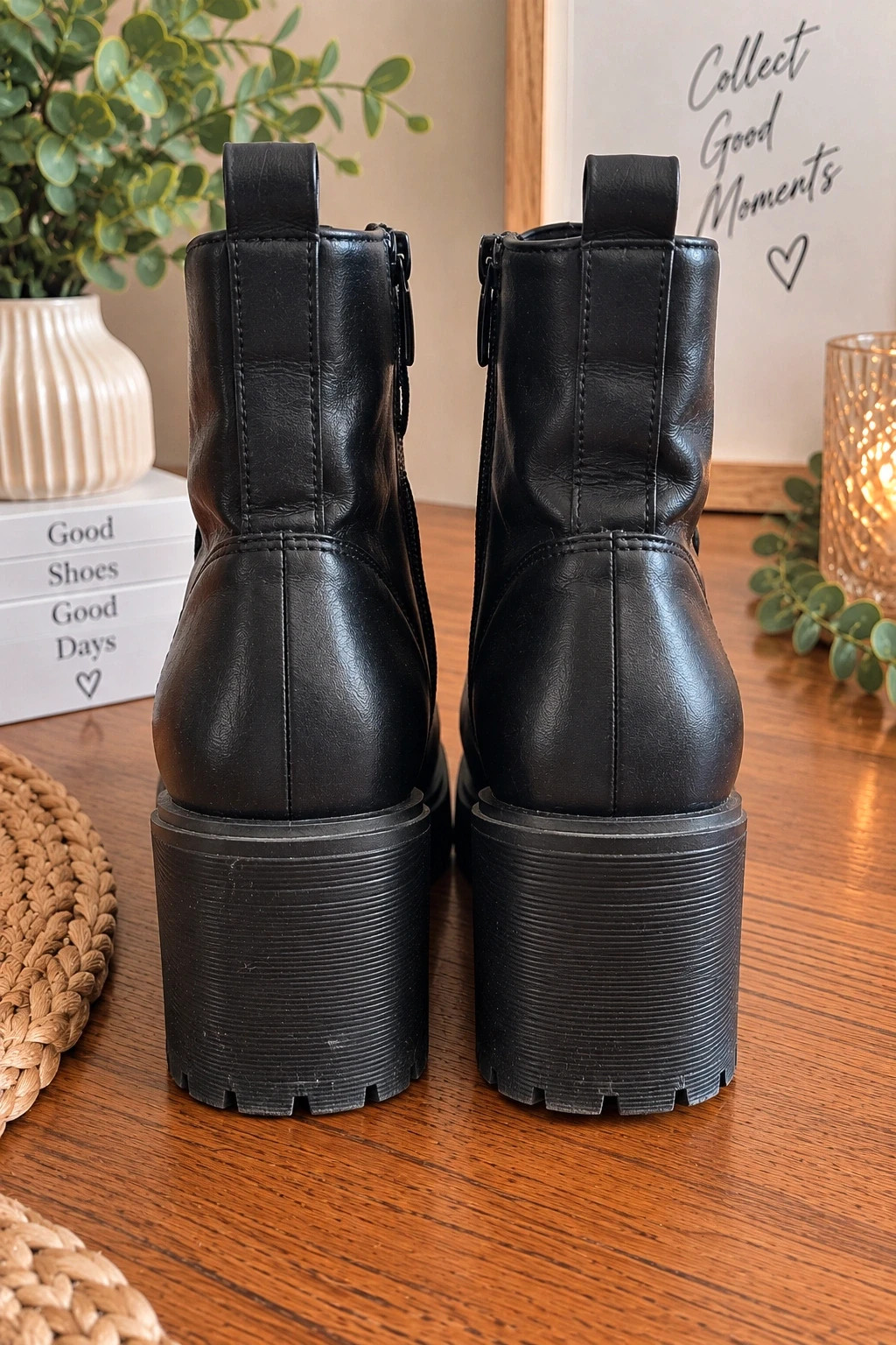 Bottines noires à talon – T. 40 – Gémo – taille 40 2