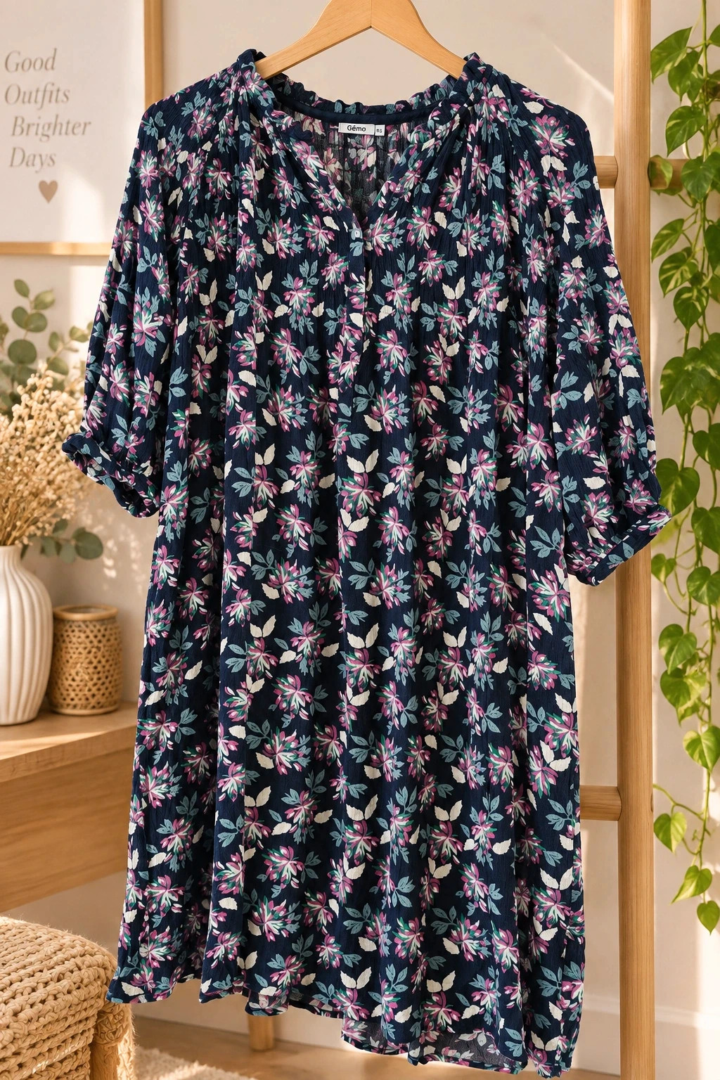 Robe fleurie Gémo – Taille 50