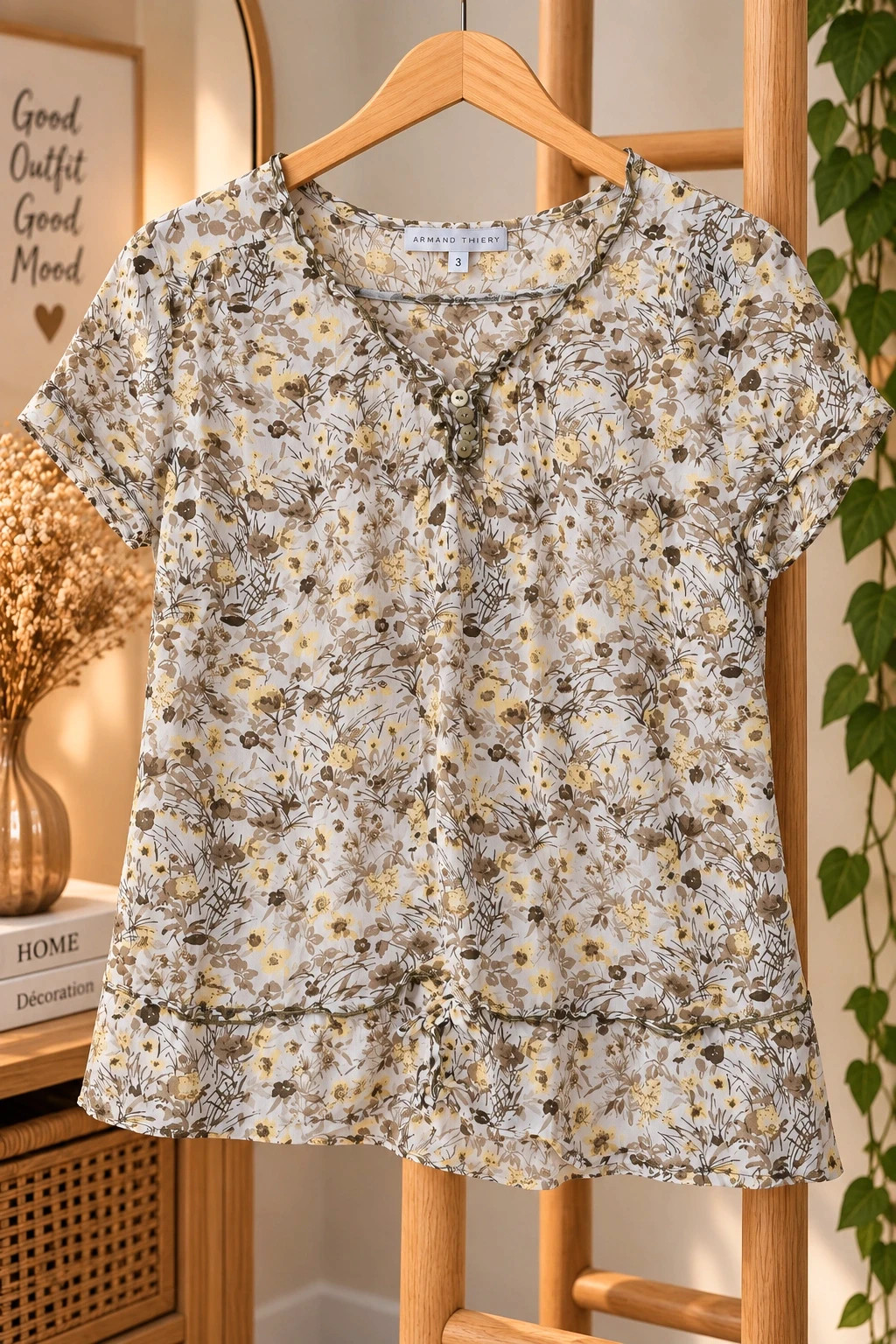 Blouse fleurie Armand Thiery
