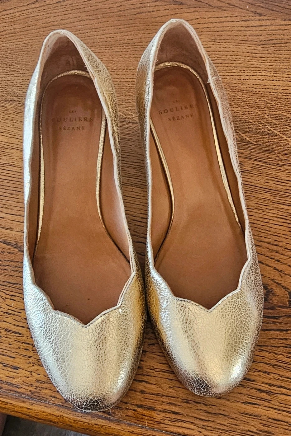 Escarpins dorés Les Souliers Sézane – Taille 38 – Sézane – taille 38 5