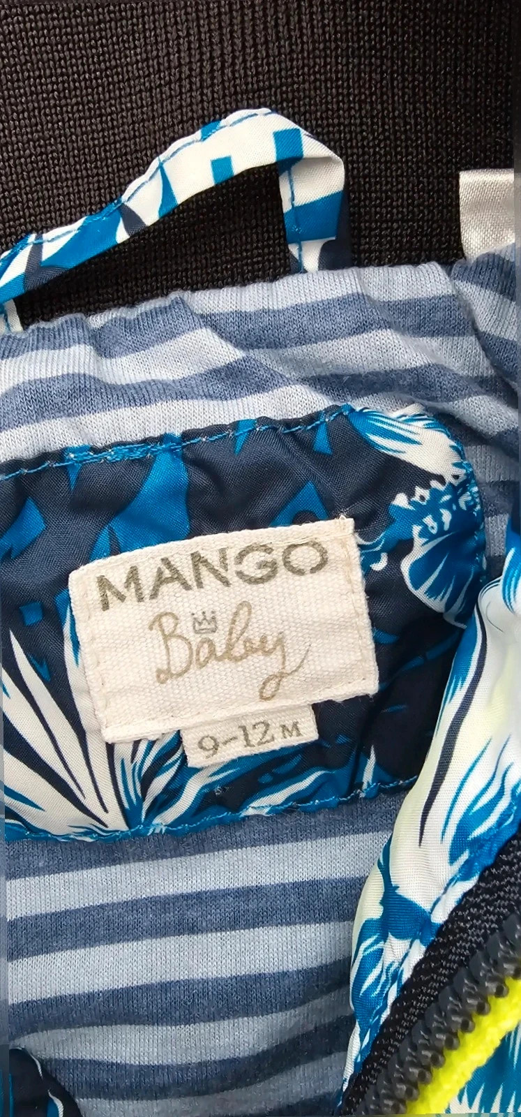 Veste imperméable à fleurs Bleues Mango Baby 9-12 mois – Mango – taille 9-12 mois / 74 cm 2